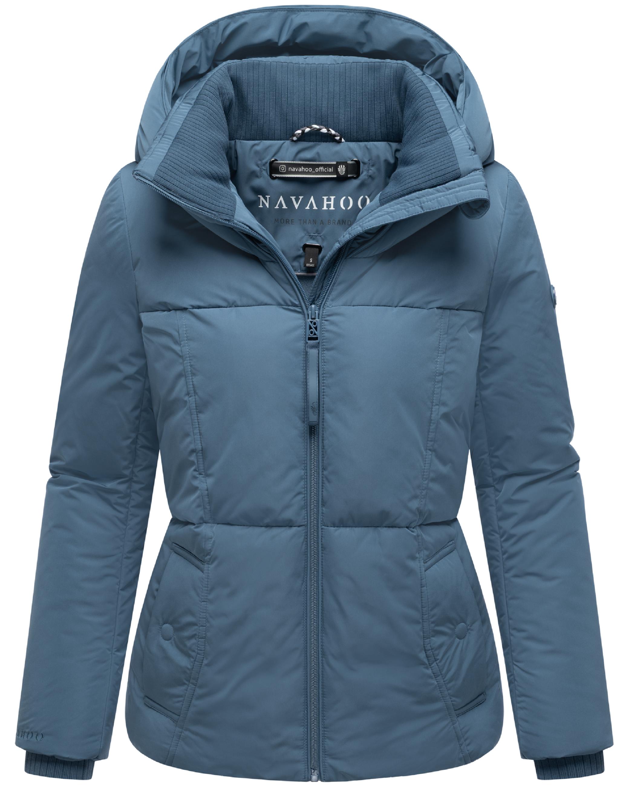 Winter Steppjacke mit Kapuze "Flüsterfee 14" Dusty Blue