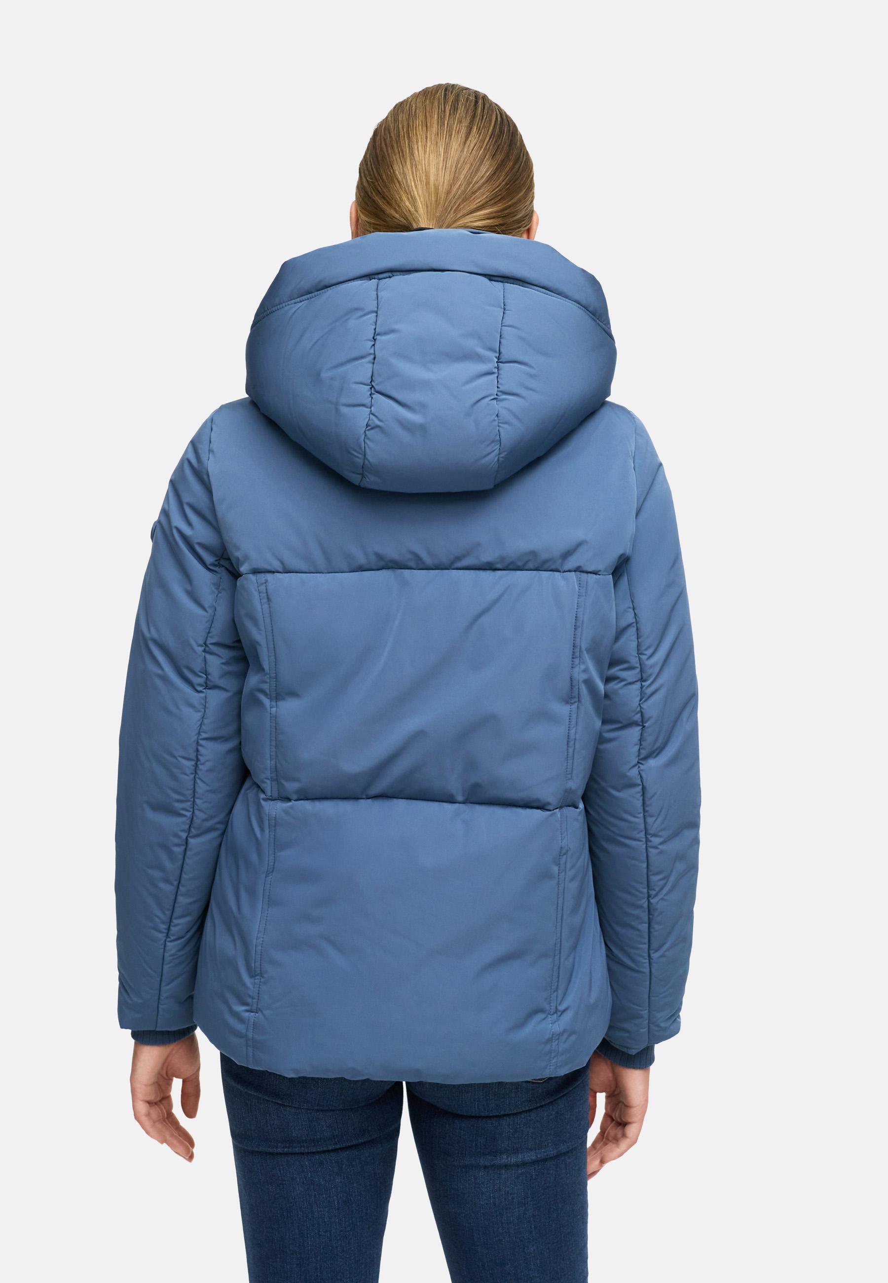 Winter Steppjacke mit Kapuze "Flüsterfee 14" Dusty Blue