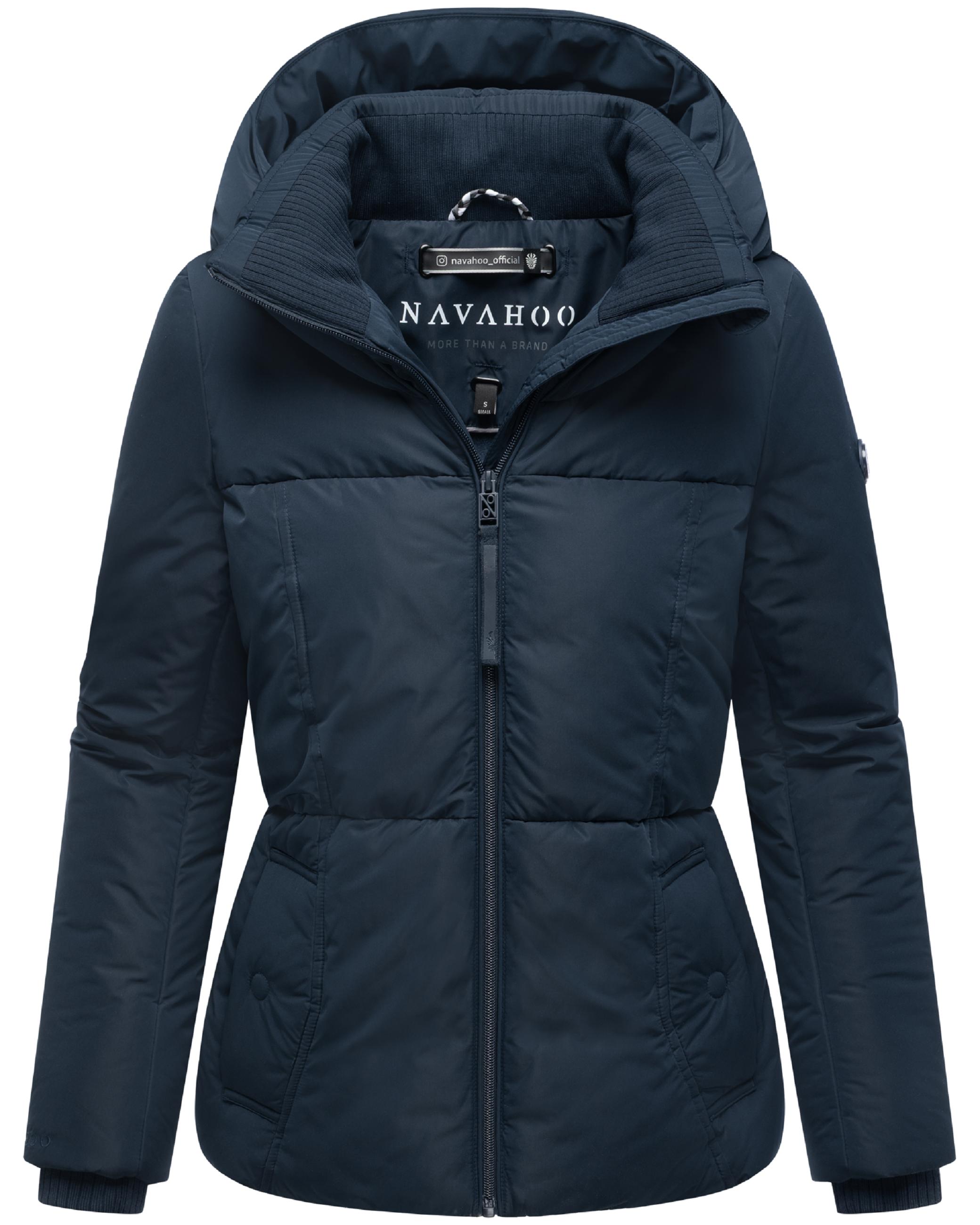 Winter Steppjacke mit Kapuze "Flüsterfee 14" Navy