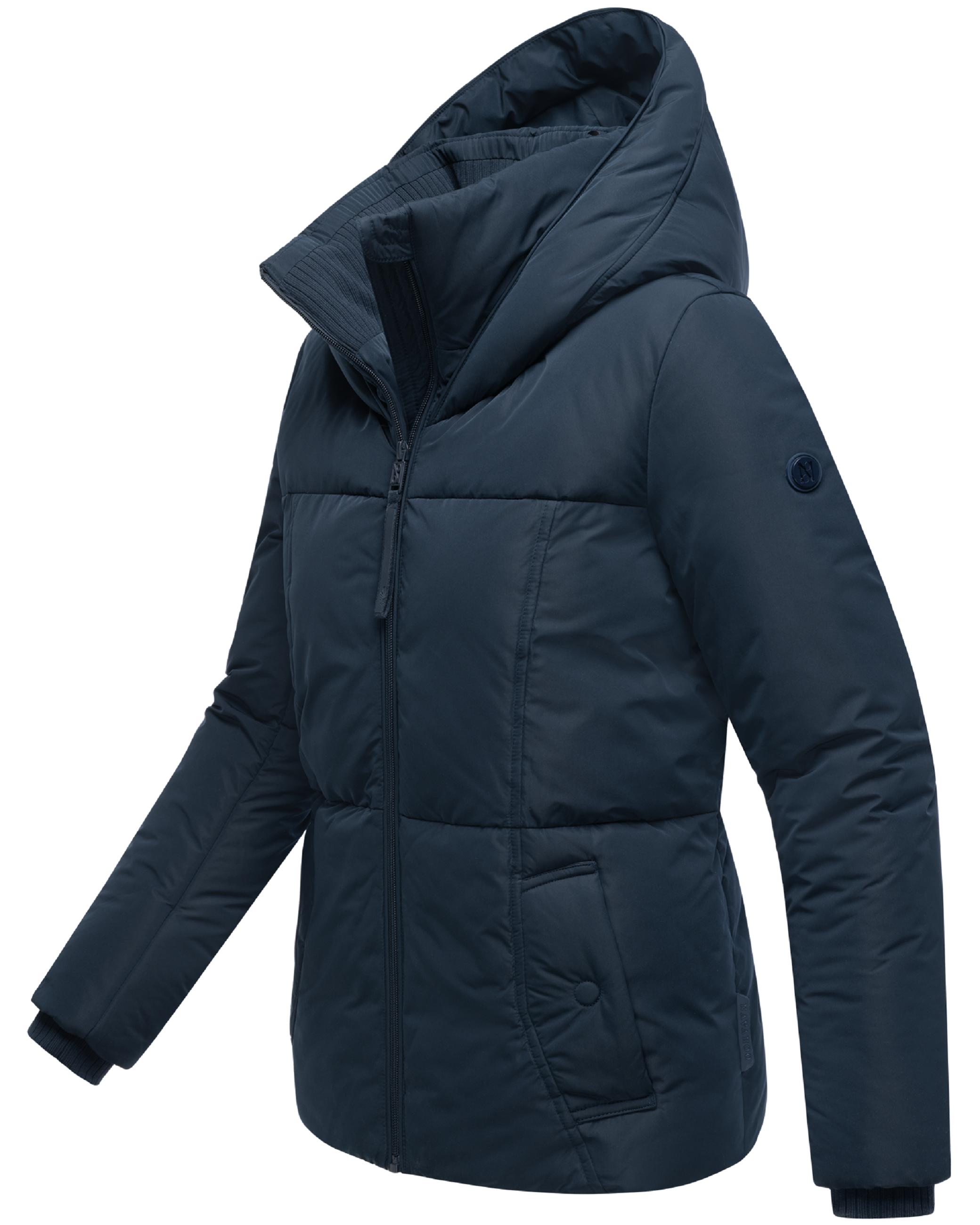 Winter Steppjacke mit Kapuze "Flüsterfee 14" Navy