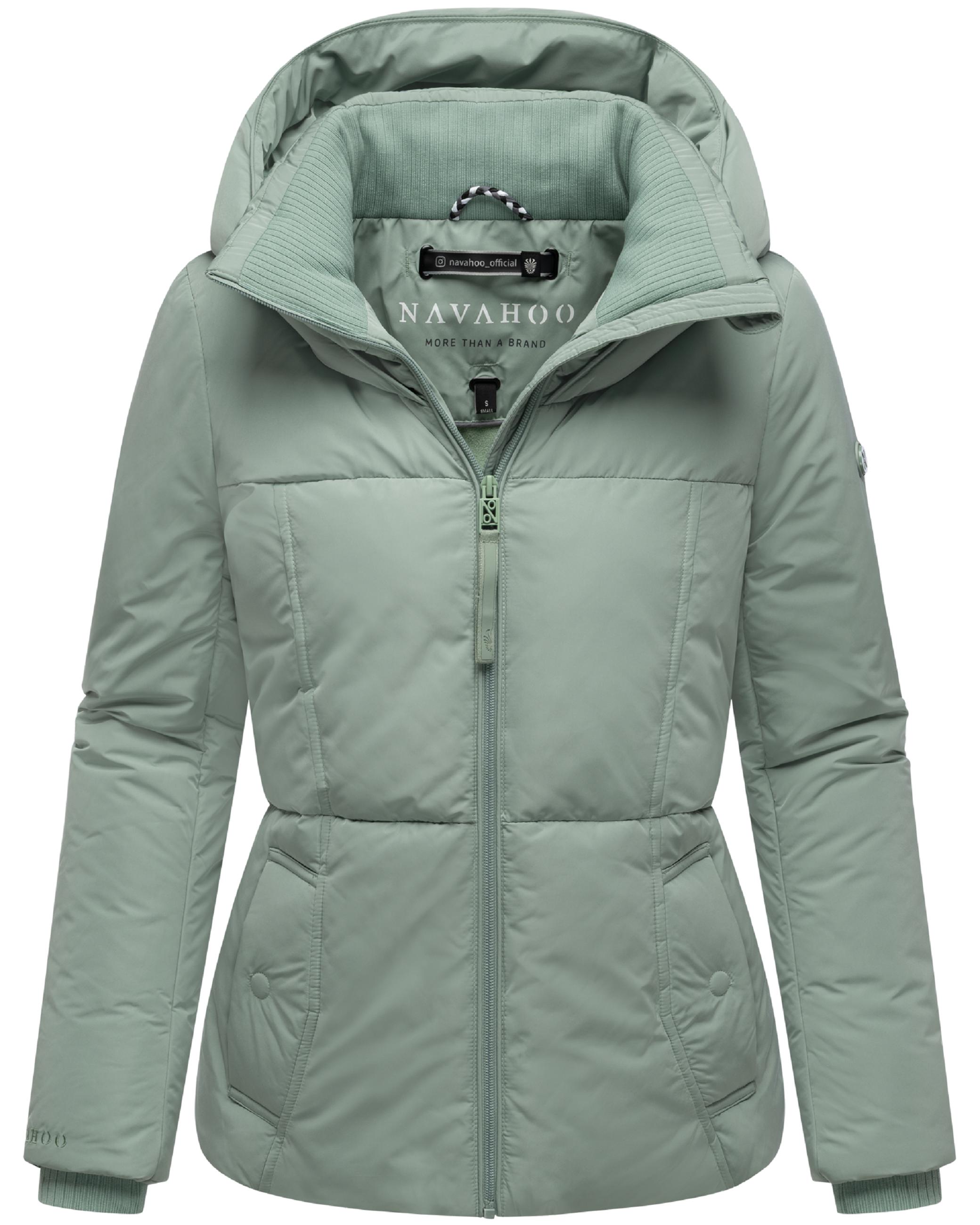 Winter Steppjacke mit Kapuze "Flüsterfee 14" Smokey Mint