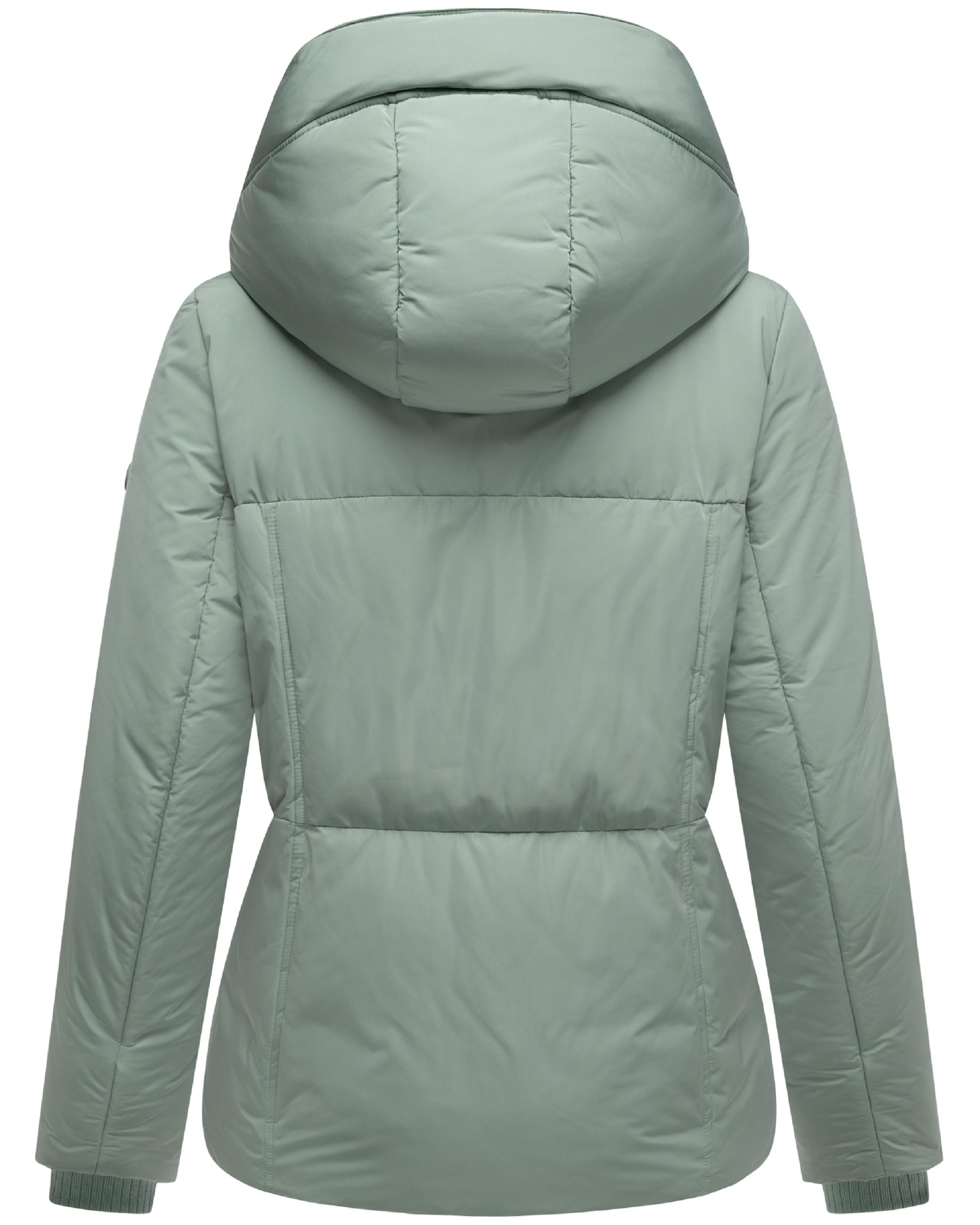 Winter Steppjacke mit Kapuze "Flüsterfee 14" Smokey Mint