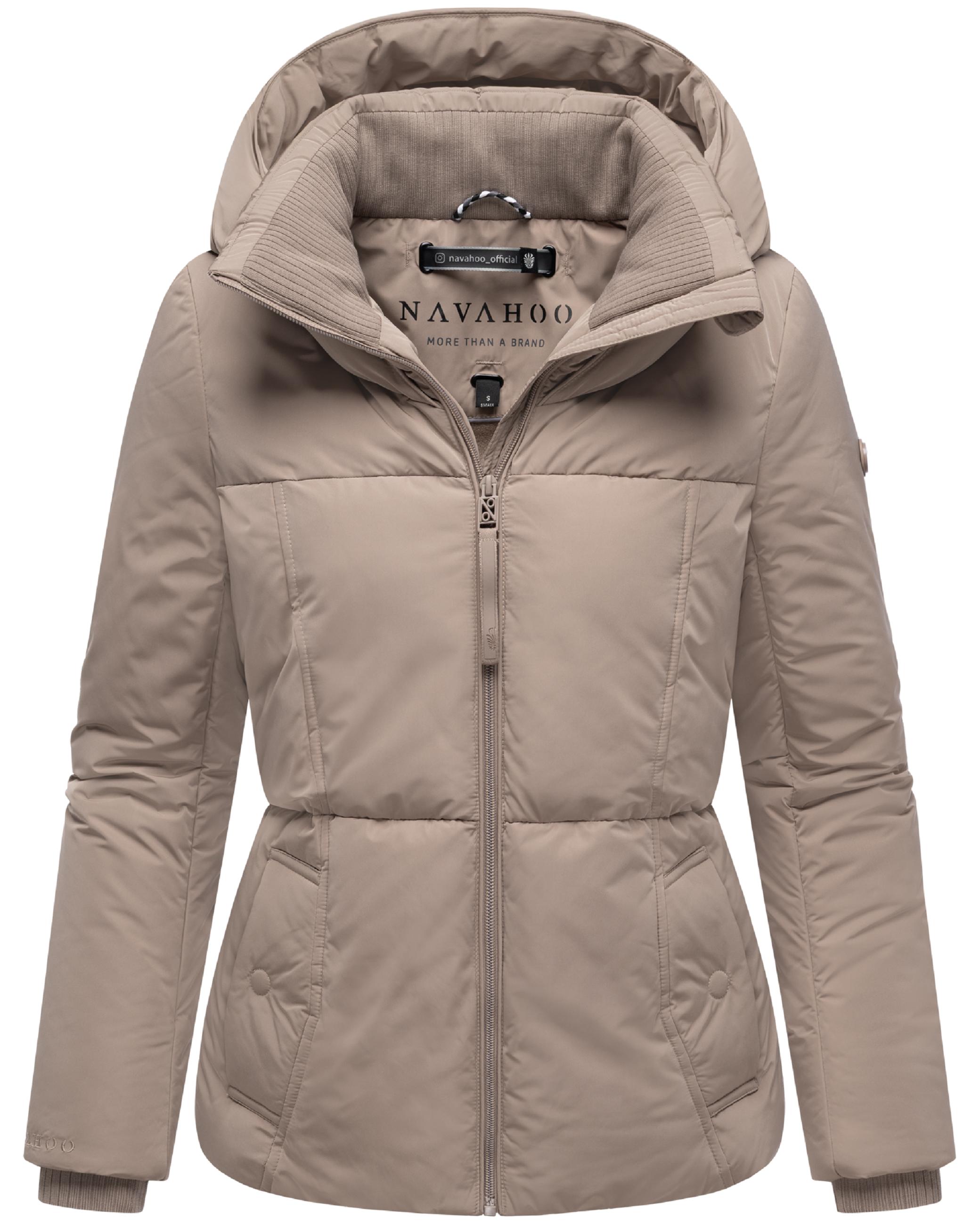 Winter Steppjacke mit Kapuze "Flüsterfee 14" Taupe Grey