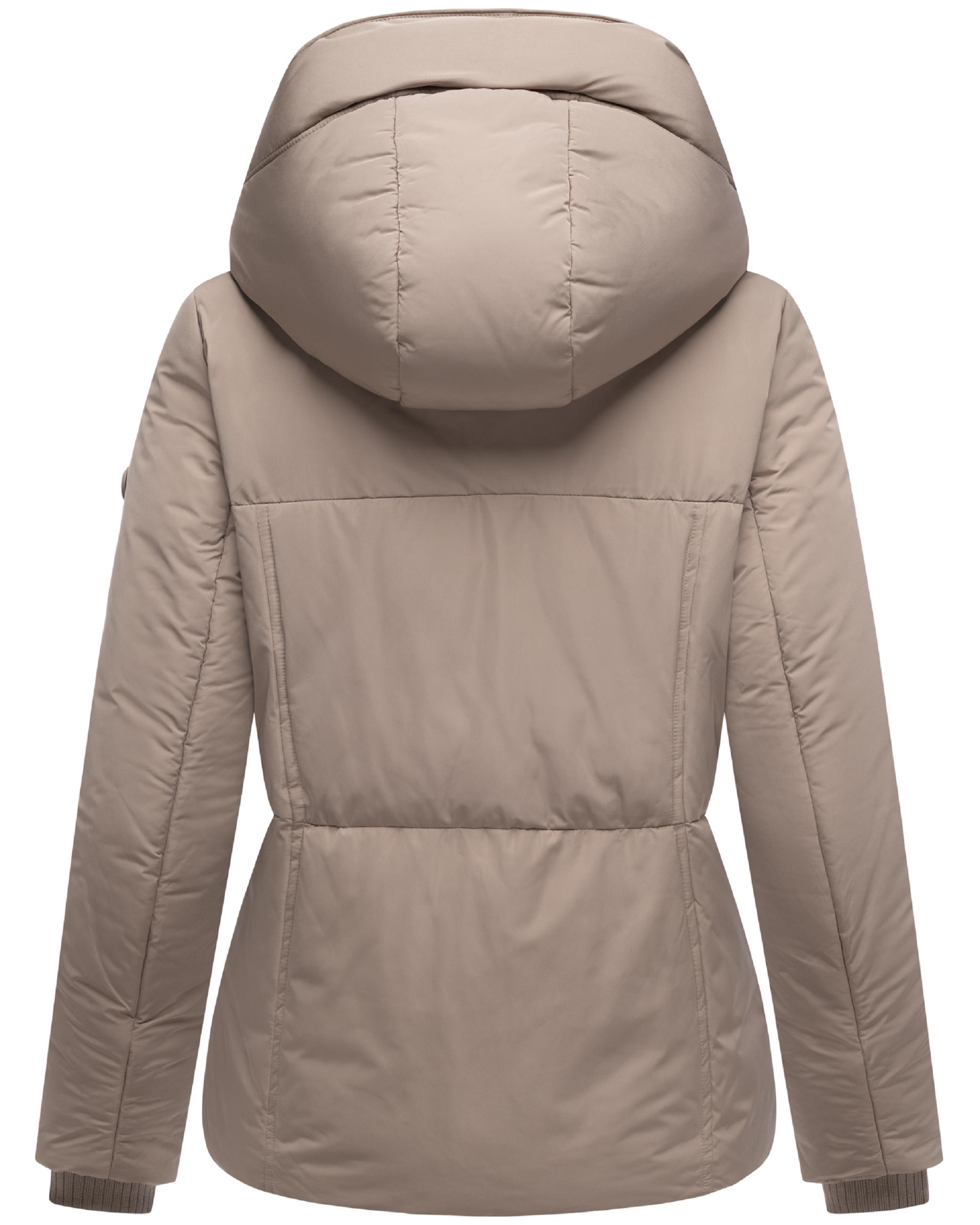 Winter Steppjacke mit Kapuze "Flüsterfee 14" Taupe Grey