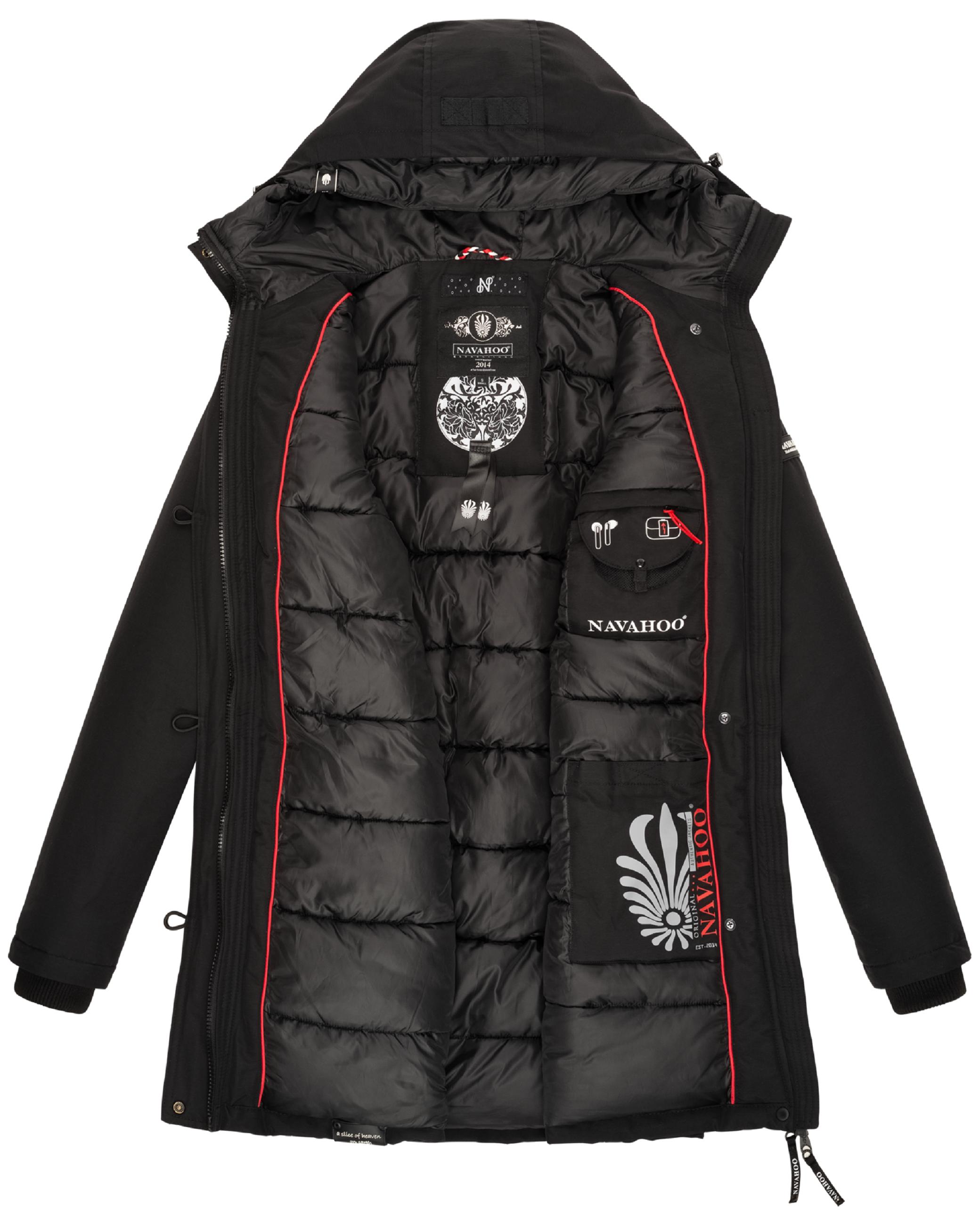 Wasserdichter Wintermantel mit Kapuze "Freezestoorm" Black