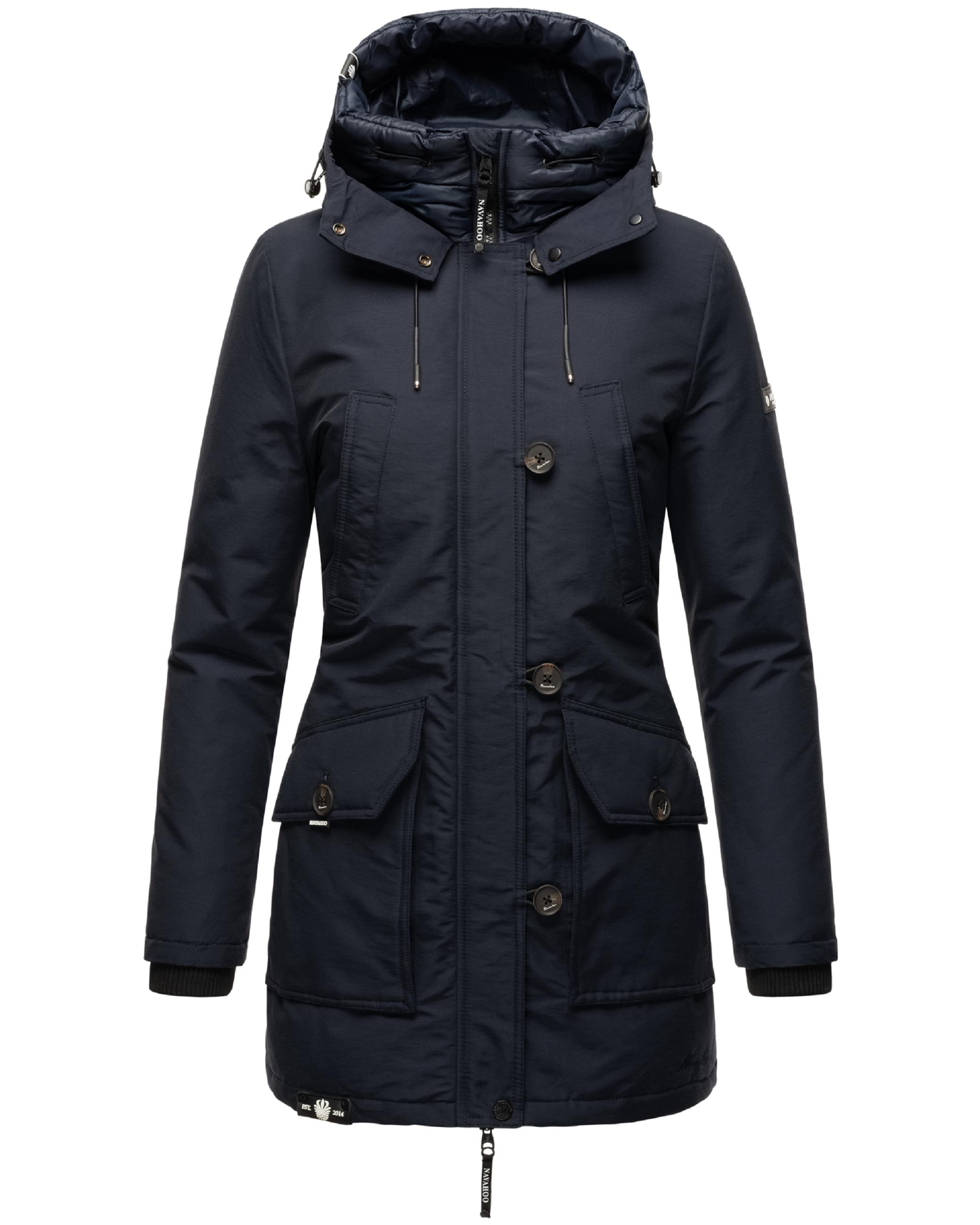 Wasserdichter Wintermantel mit Kapuze "Freezestoorm" Navy