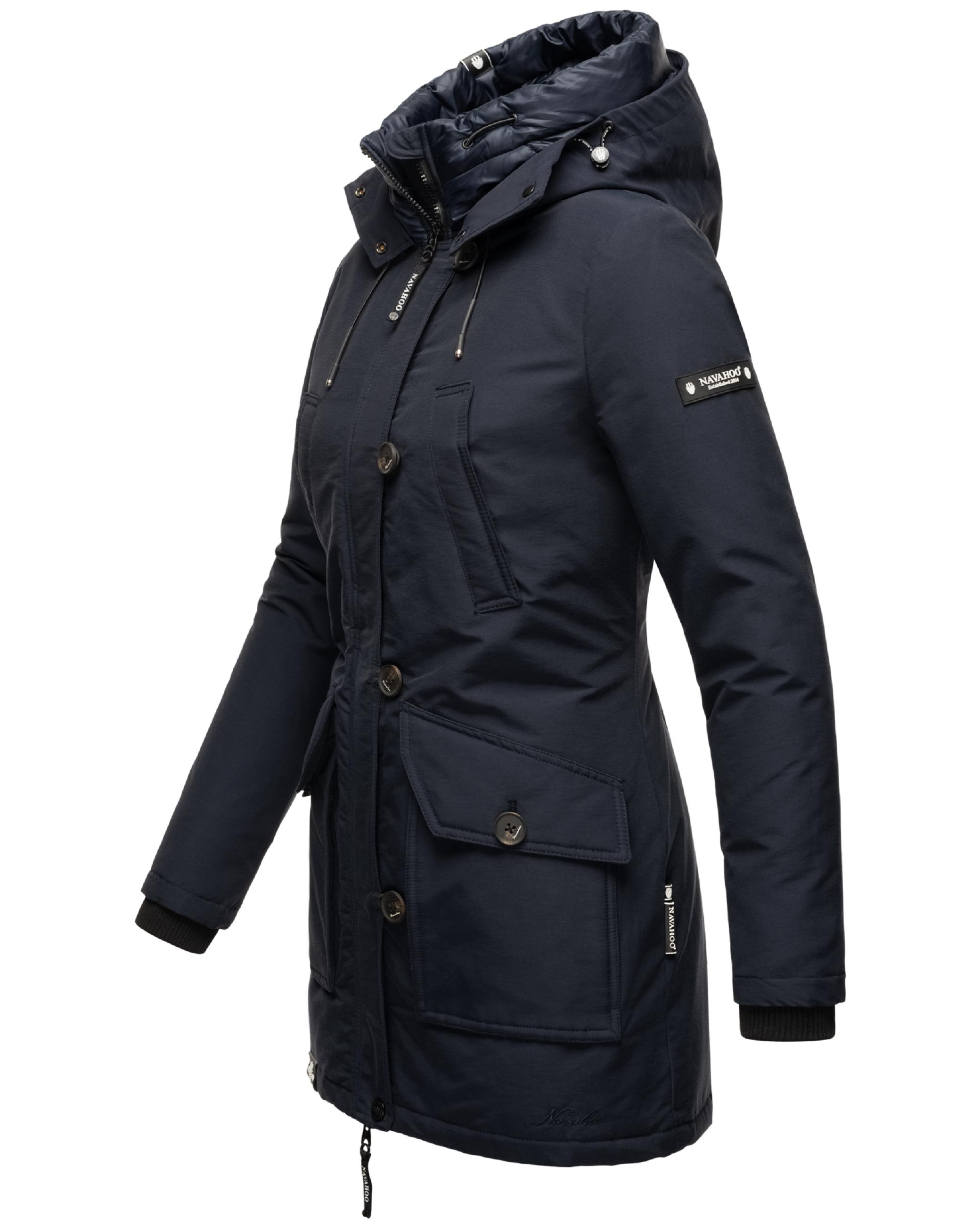 Wasserdichter Wintermantel mit Kapuze "Freezestoorm" Navy