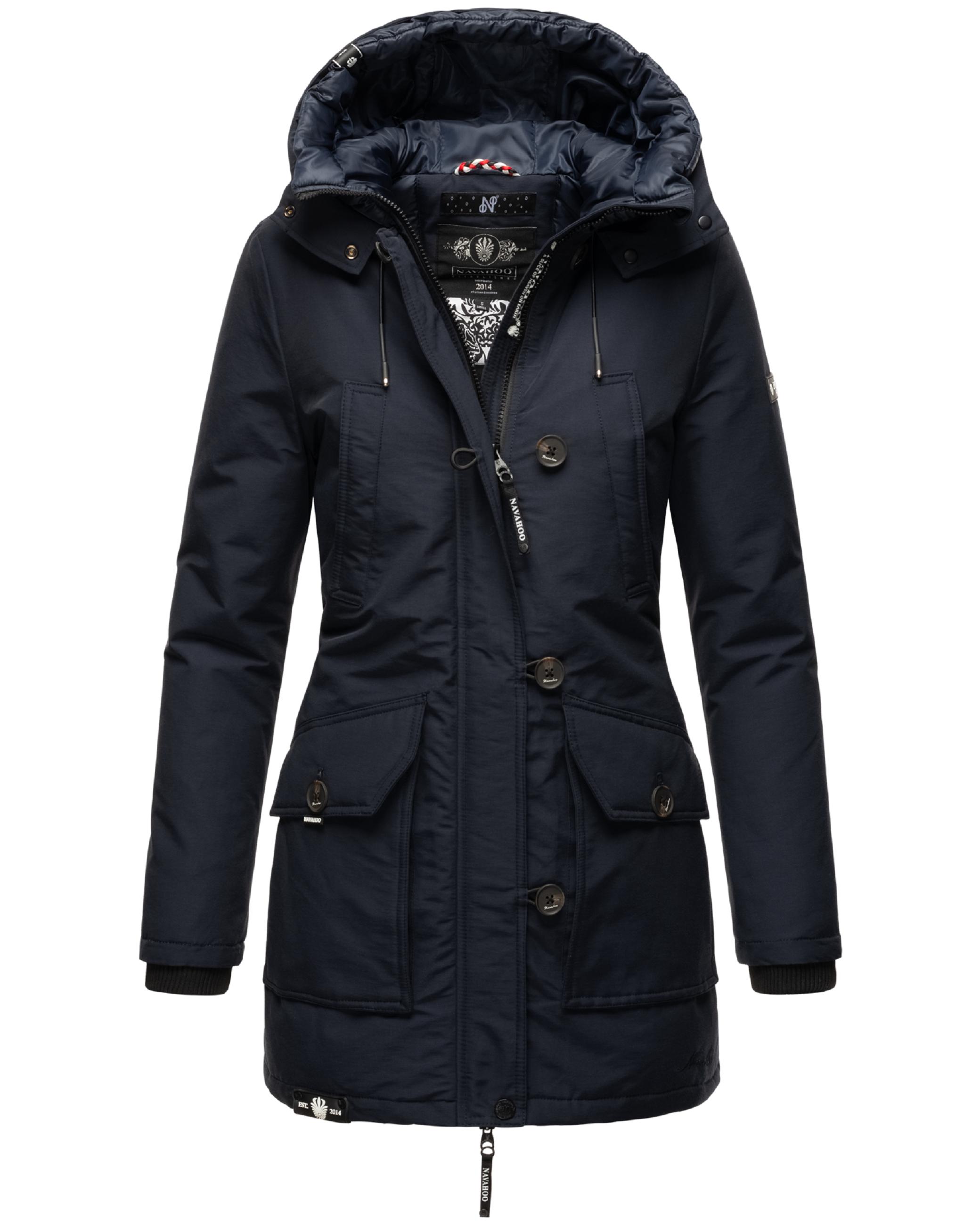 Wasserdichter Wintermantel mit Kapuze "Freezestoorm" Navy