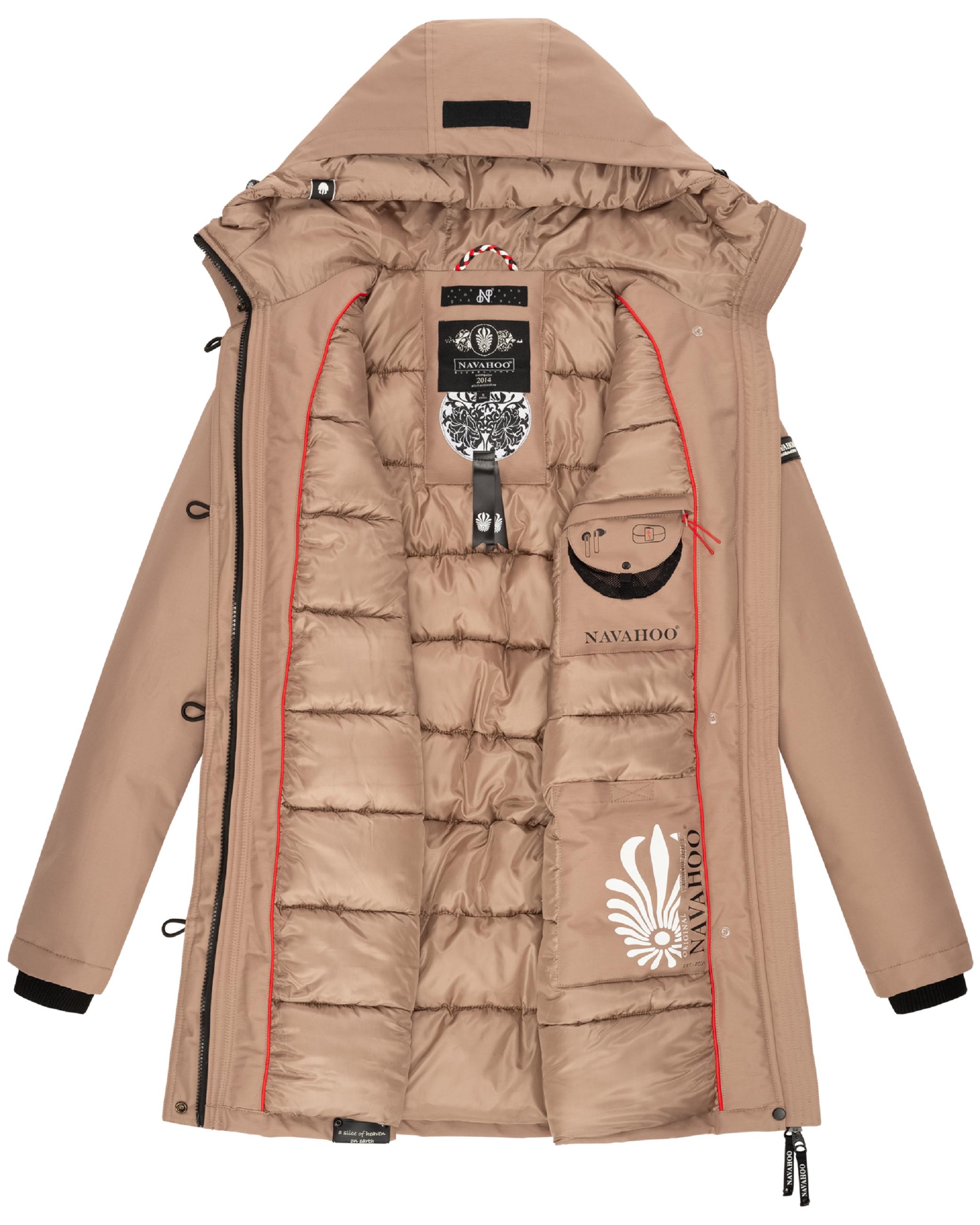 Wasserdichter Wintermantel mit Kapuze "Freezestoorm" Taupe Grey