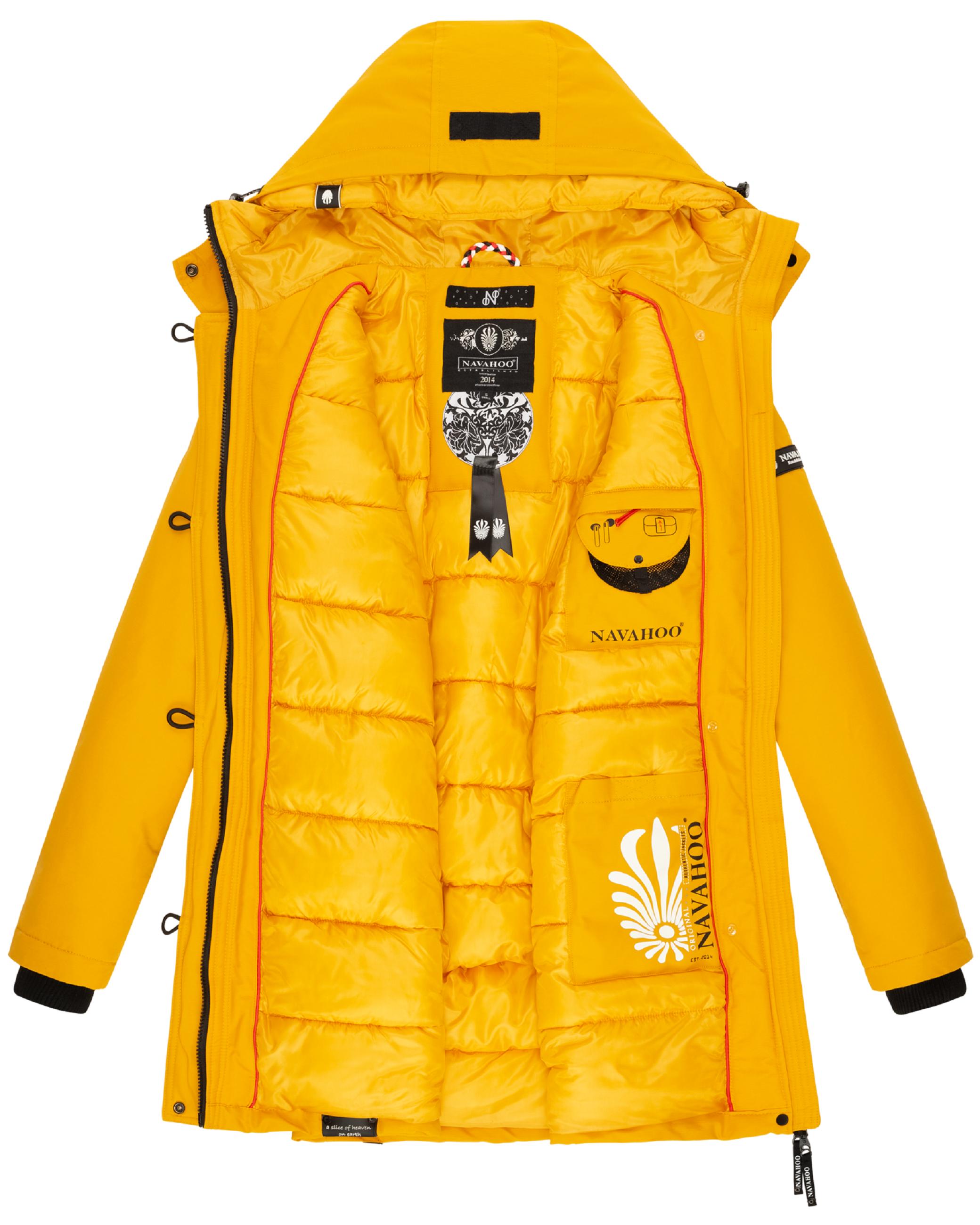 Wasserdichter Wintermantel mit Kapuze "Freezestoorm" Yellow