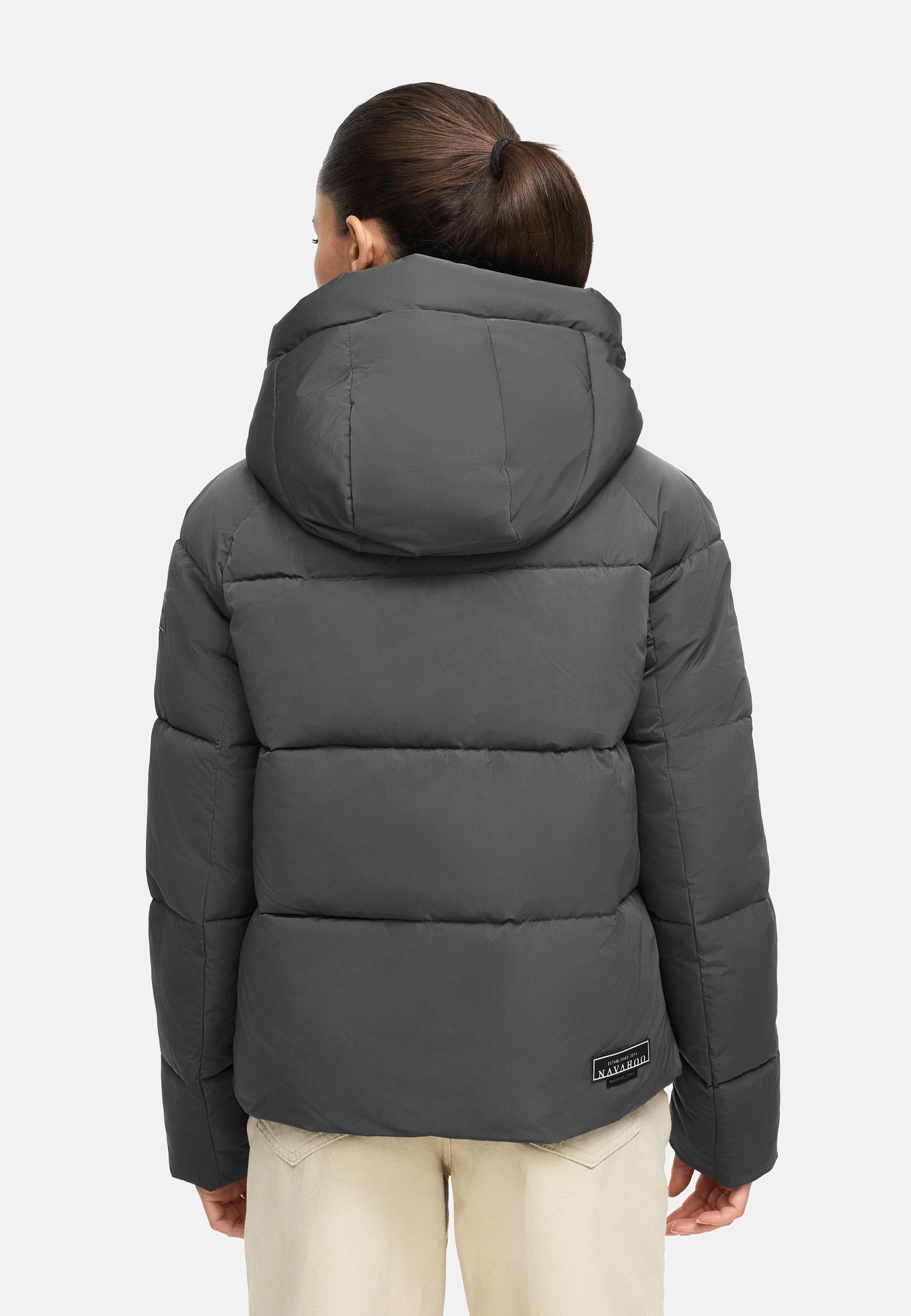 Steppjacke mit abnehmbarer Kapuze "Frostherz XIV" Anthracite