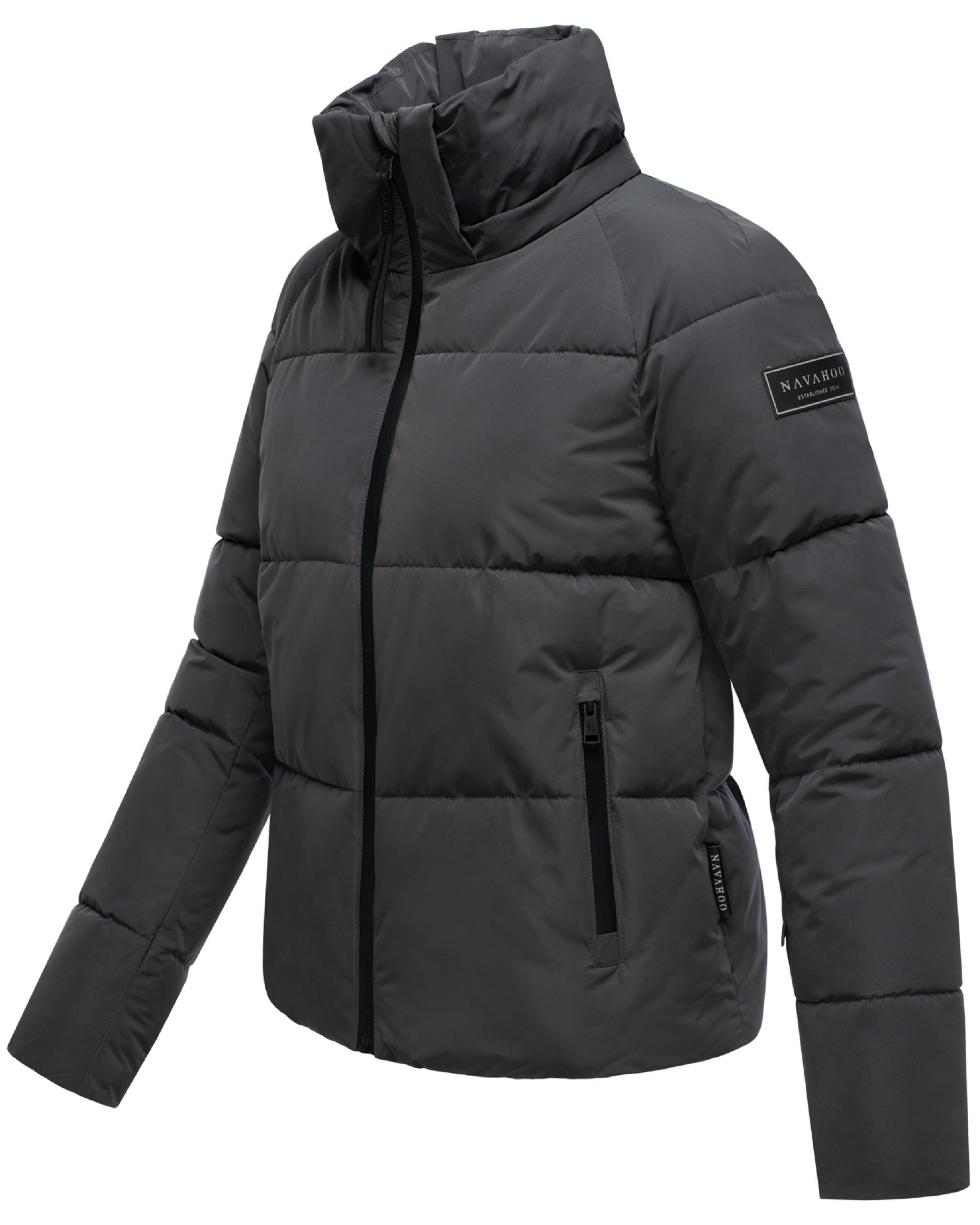 Steppjacke mit abnehmbarer Kapuze "Frostherz XIV" Anthracite