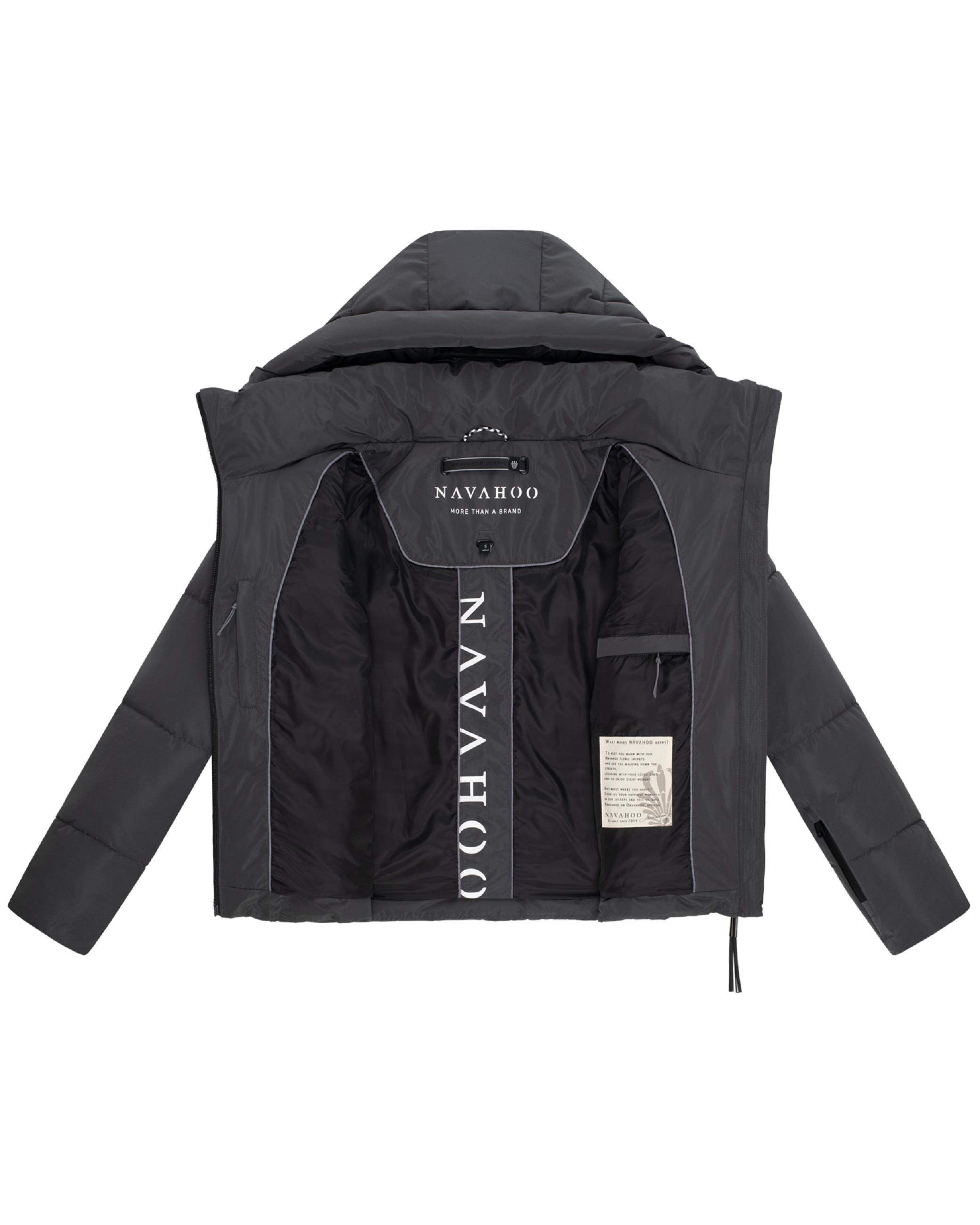 Steppjacke mit abnehmbarer Kapuze "Frostherz XIV" Anthracite