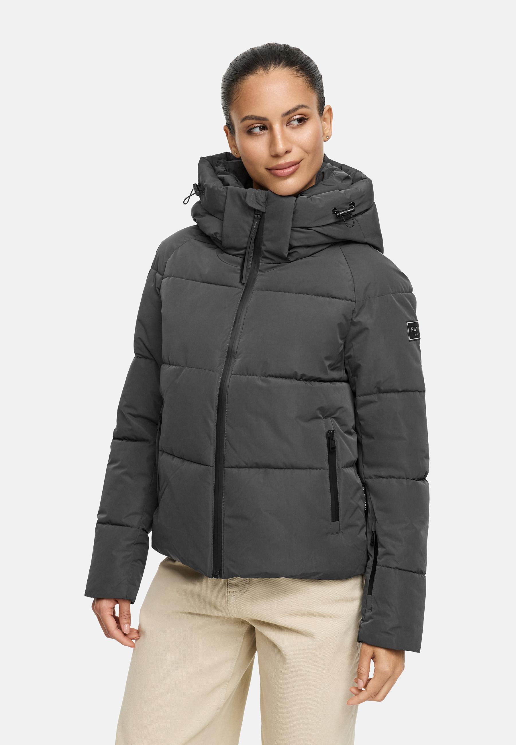Steppjacke mit abnehmbarer Kapuze "Frostherz XIV" Anthracite