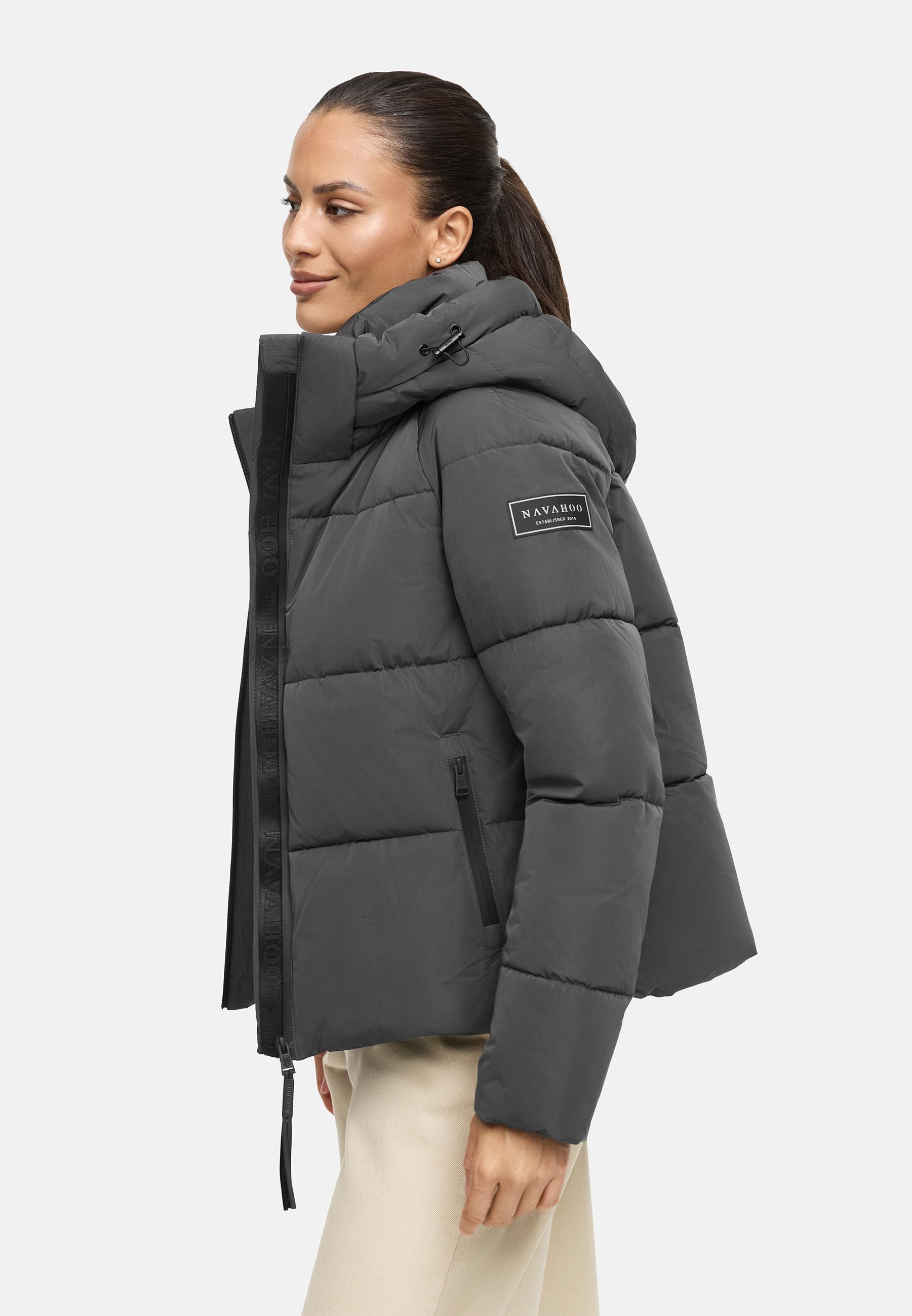 Steppjacke mit abnehmbarer Kapuze "Frostherz XIV" Anthracite