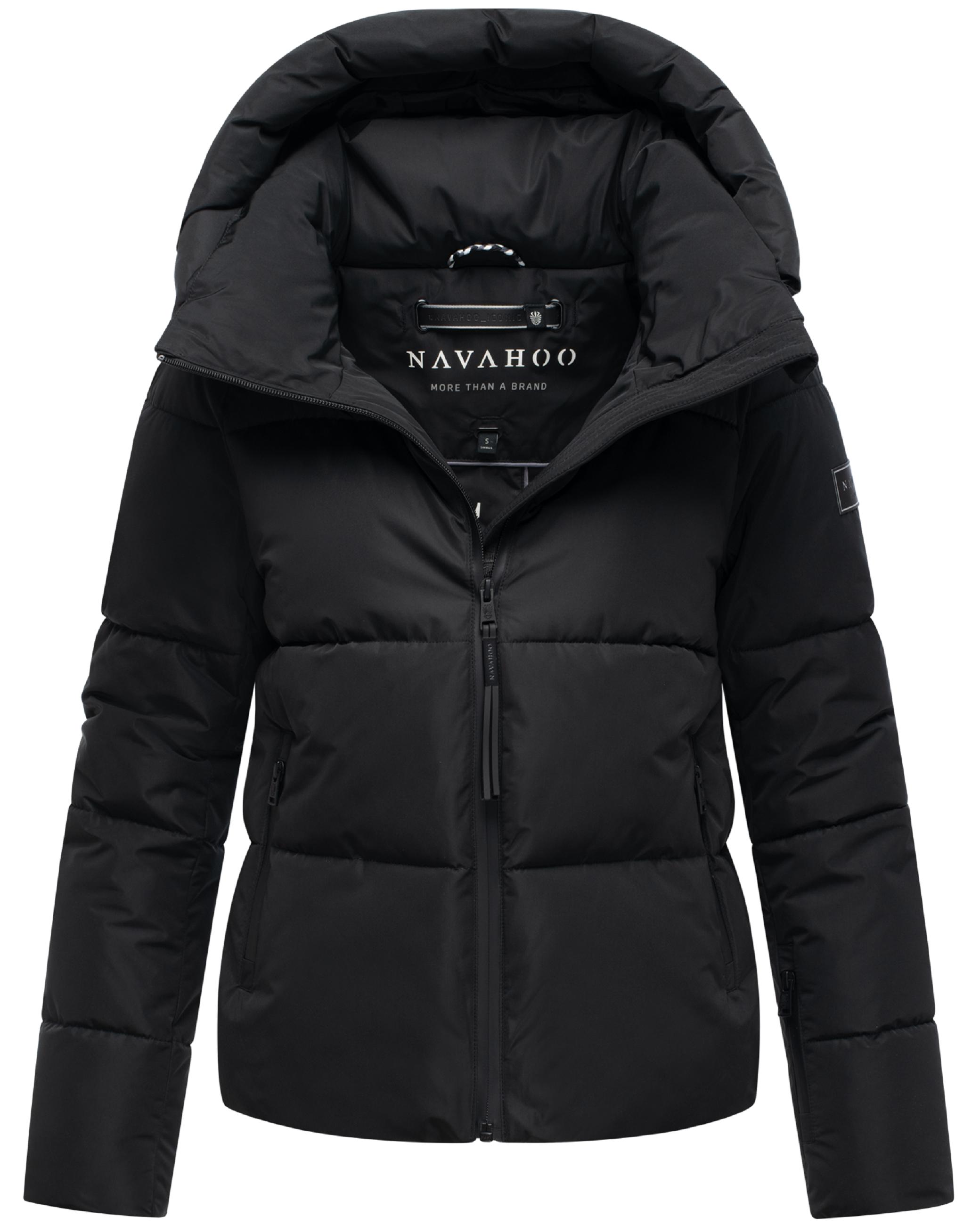 Steppjacke mit abnehmbarer Kapuze "Frostherz XIV" Black
