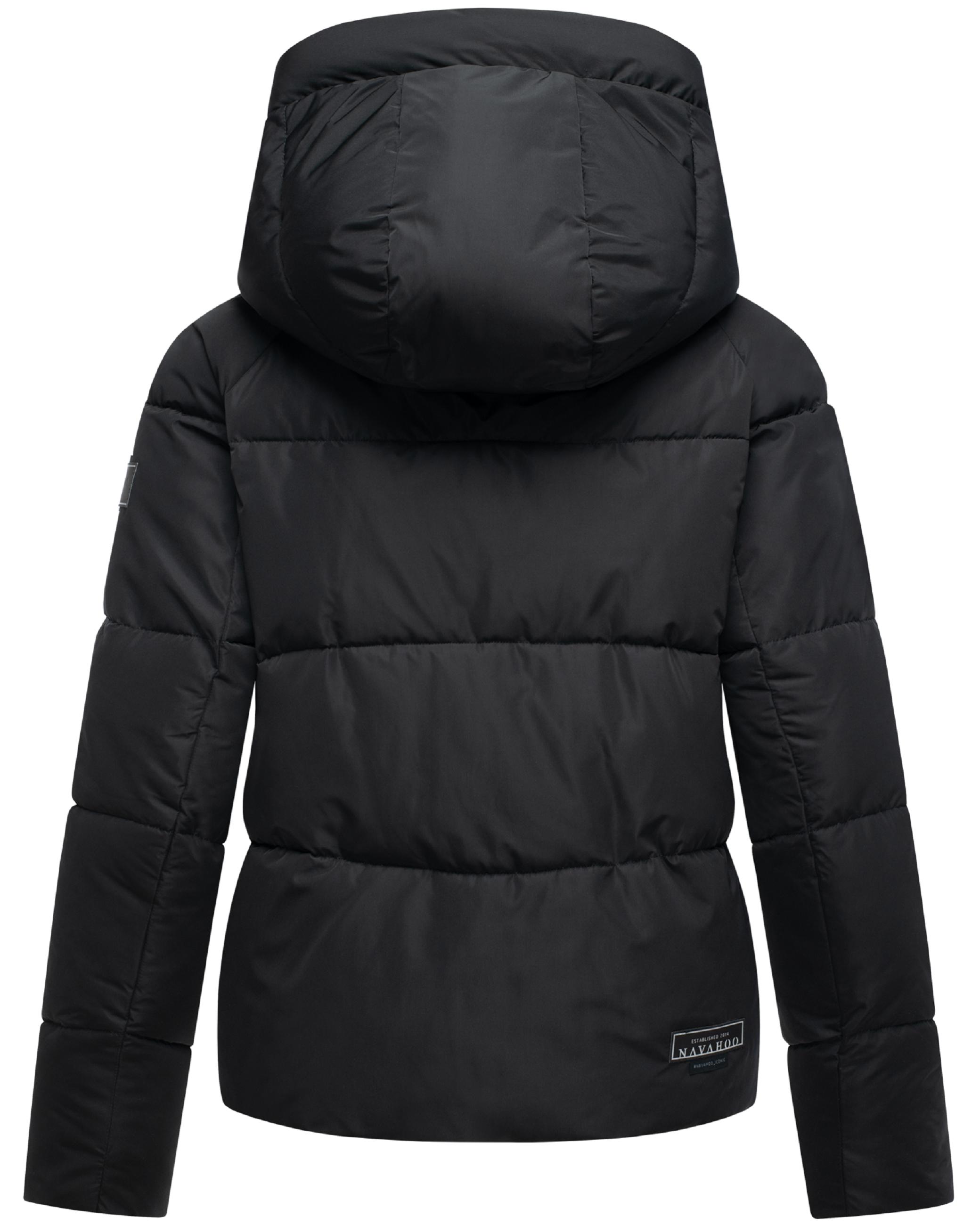 Steppjacke mit abnehmbarer Kapuze "Frostherz XIV" Black