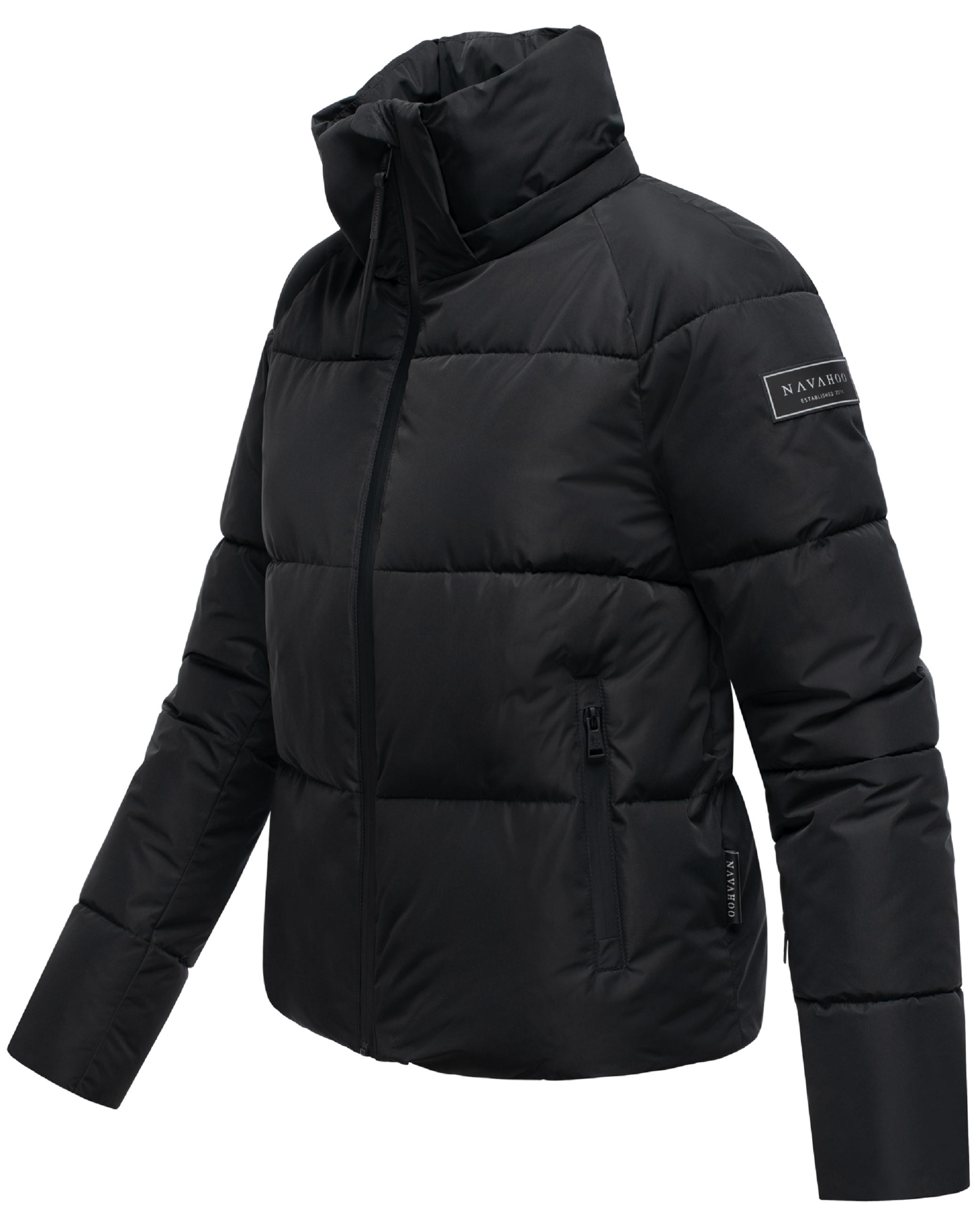 Steppjacke mit abnehmbarer Kapuze "Frostherz XIV" Black