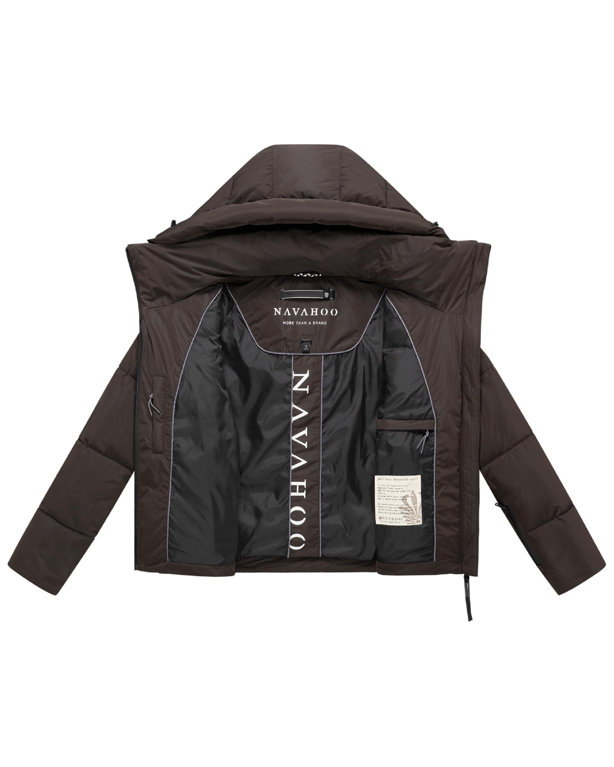 Steppjacke mit abnehmbarer Kapuze "Frostherz XIV" Choco