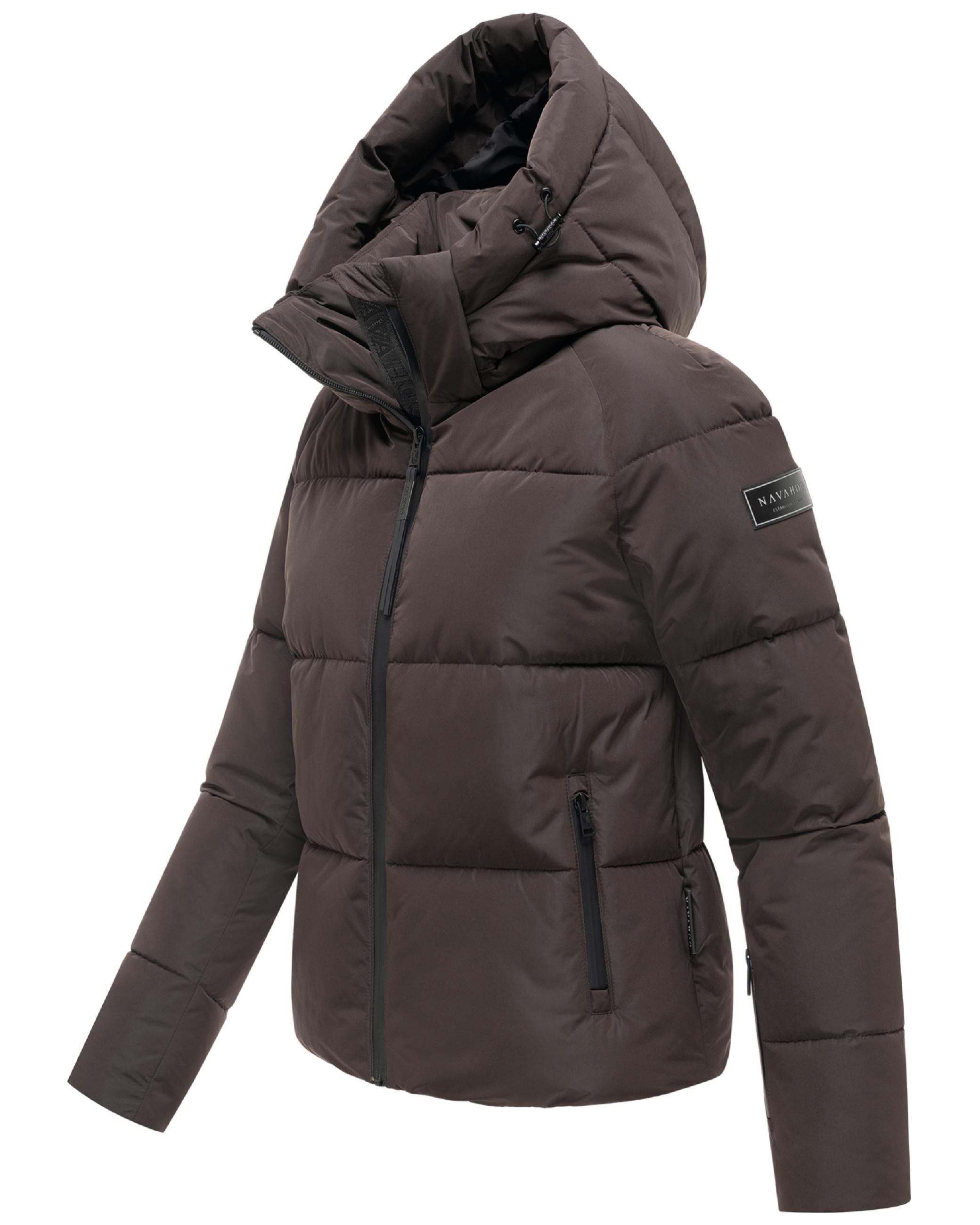 Steppjacke mit abnehmbarer Kapuze "Frostherz XIV" Choco