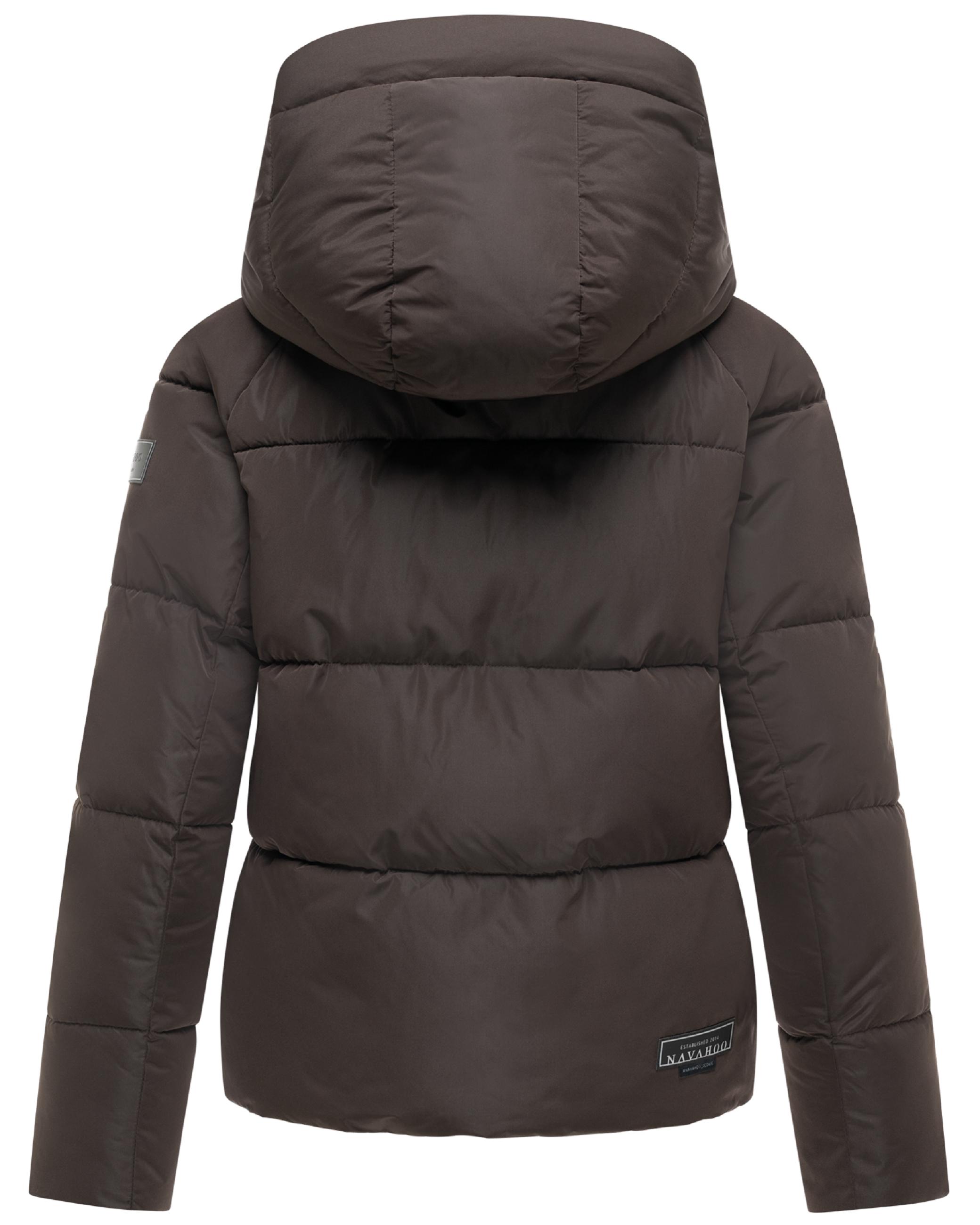 Steppjacke mit abnehmbarer Kapuze "Frostherz XIV" Choco