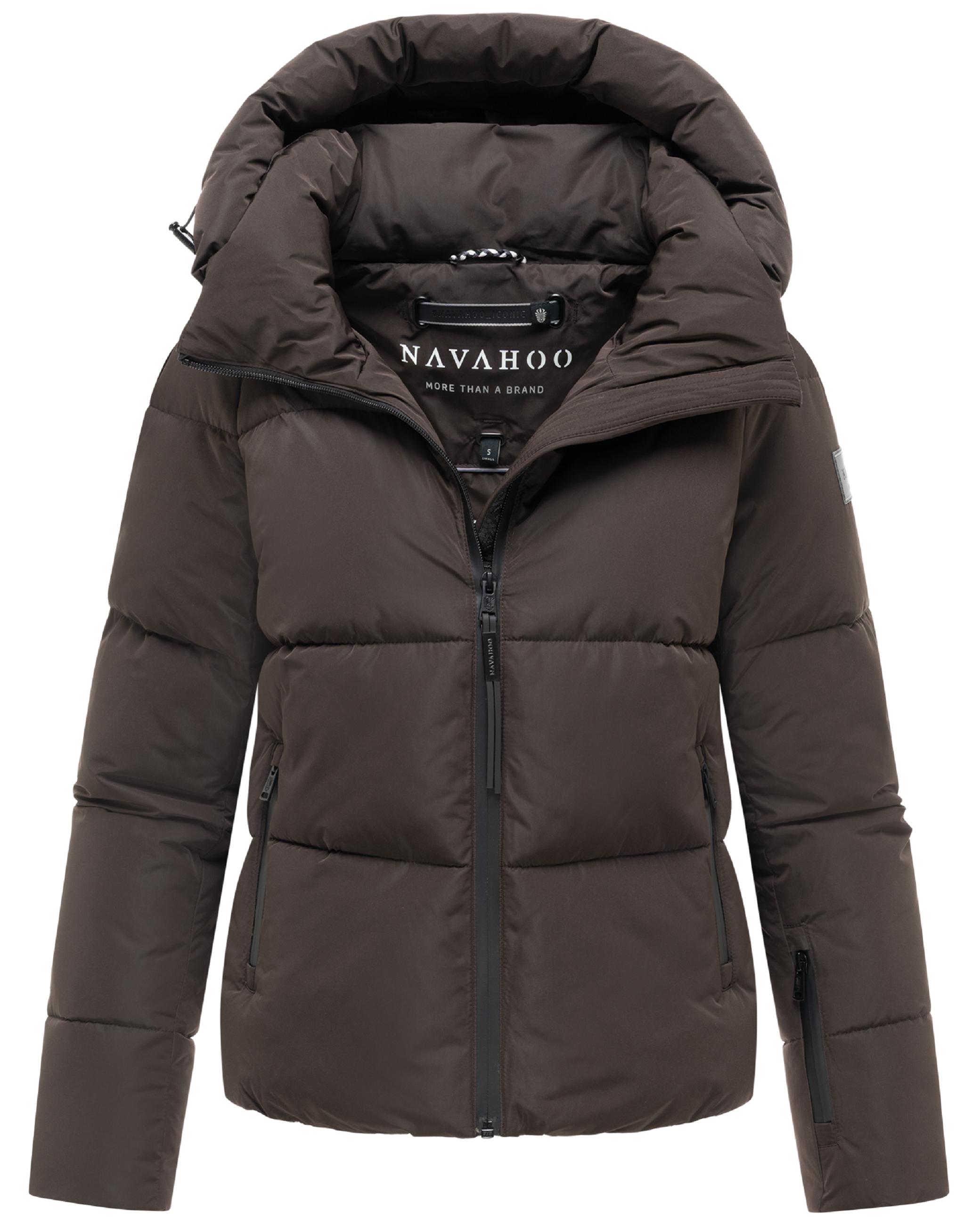 Steppjacke mit abnehmbarer Kapuze "Frostherz XIV" Choco