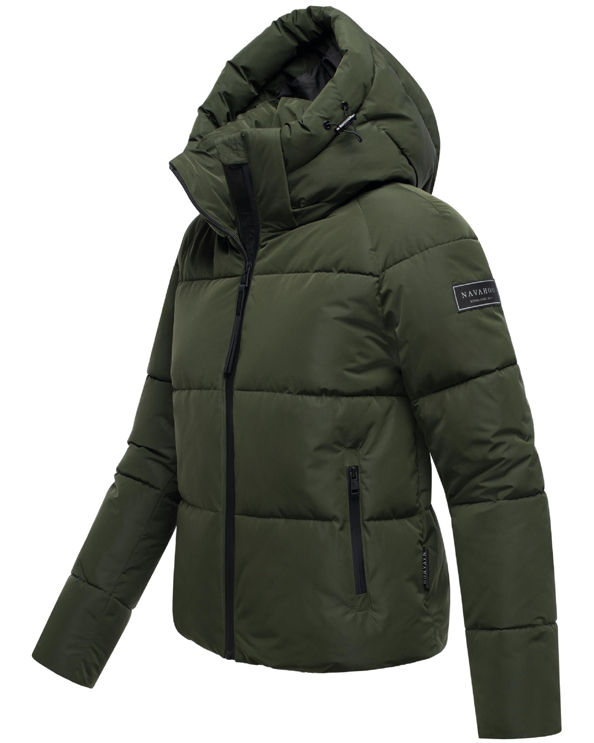 Steppjacke mit abnehmbarer Kapuze "Frostherz XIV" Dark Olive