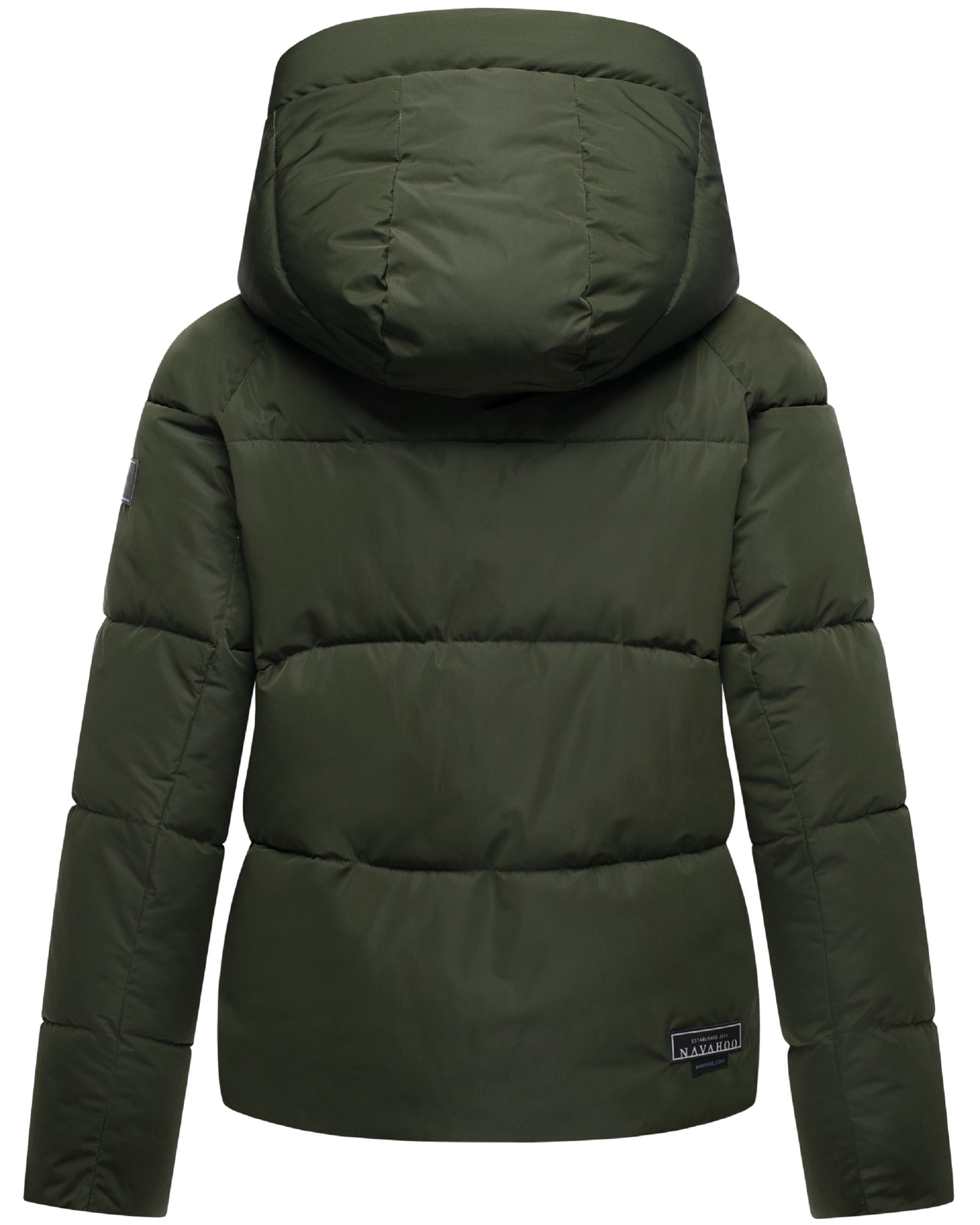 Steppjacke mit abnehmbarer Kapuze "Frostherz XIV" Dark Olive