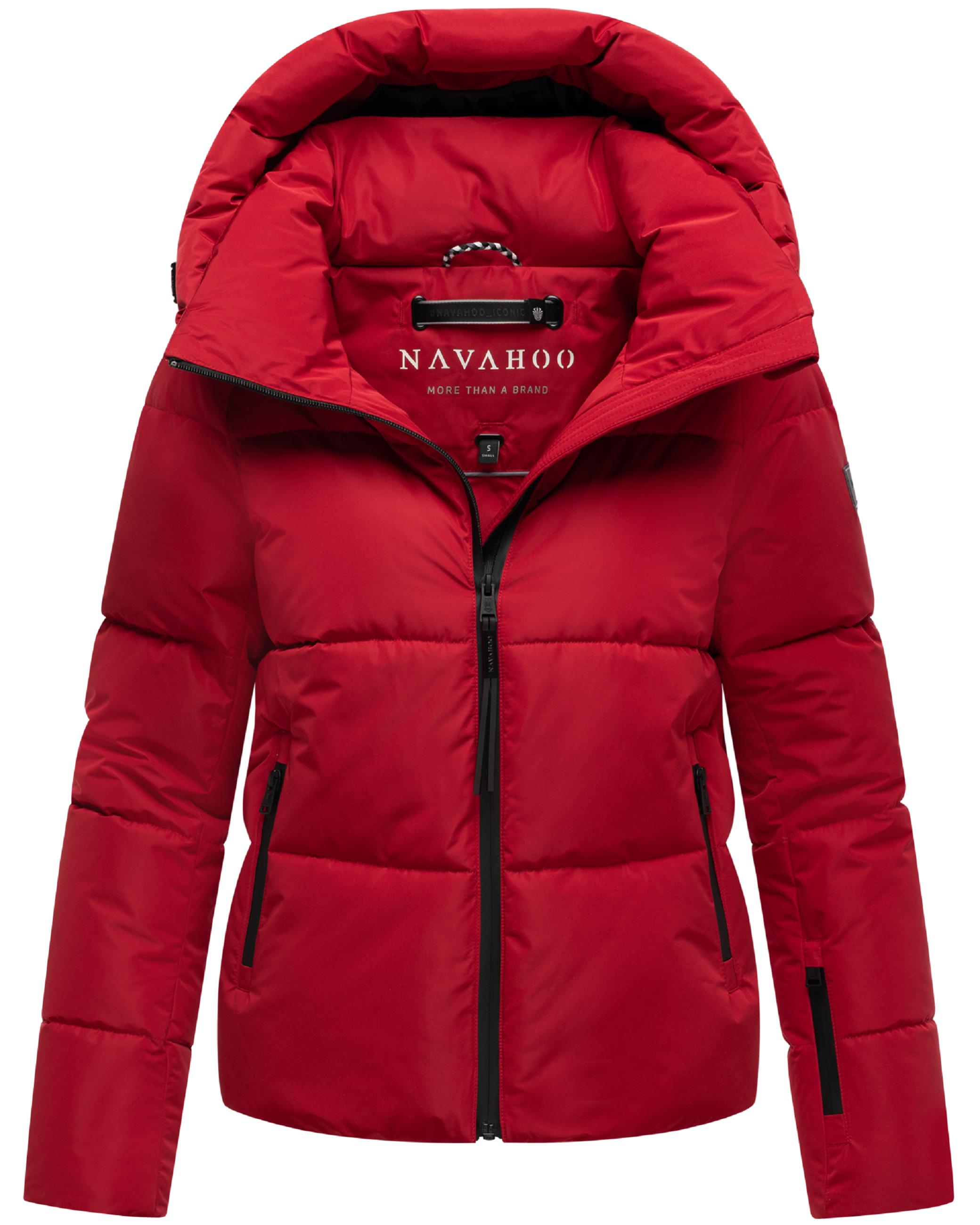 Steppjacke mit abnehmbarer Kapuze "Frostherz XIV" Deep Red