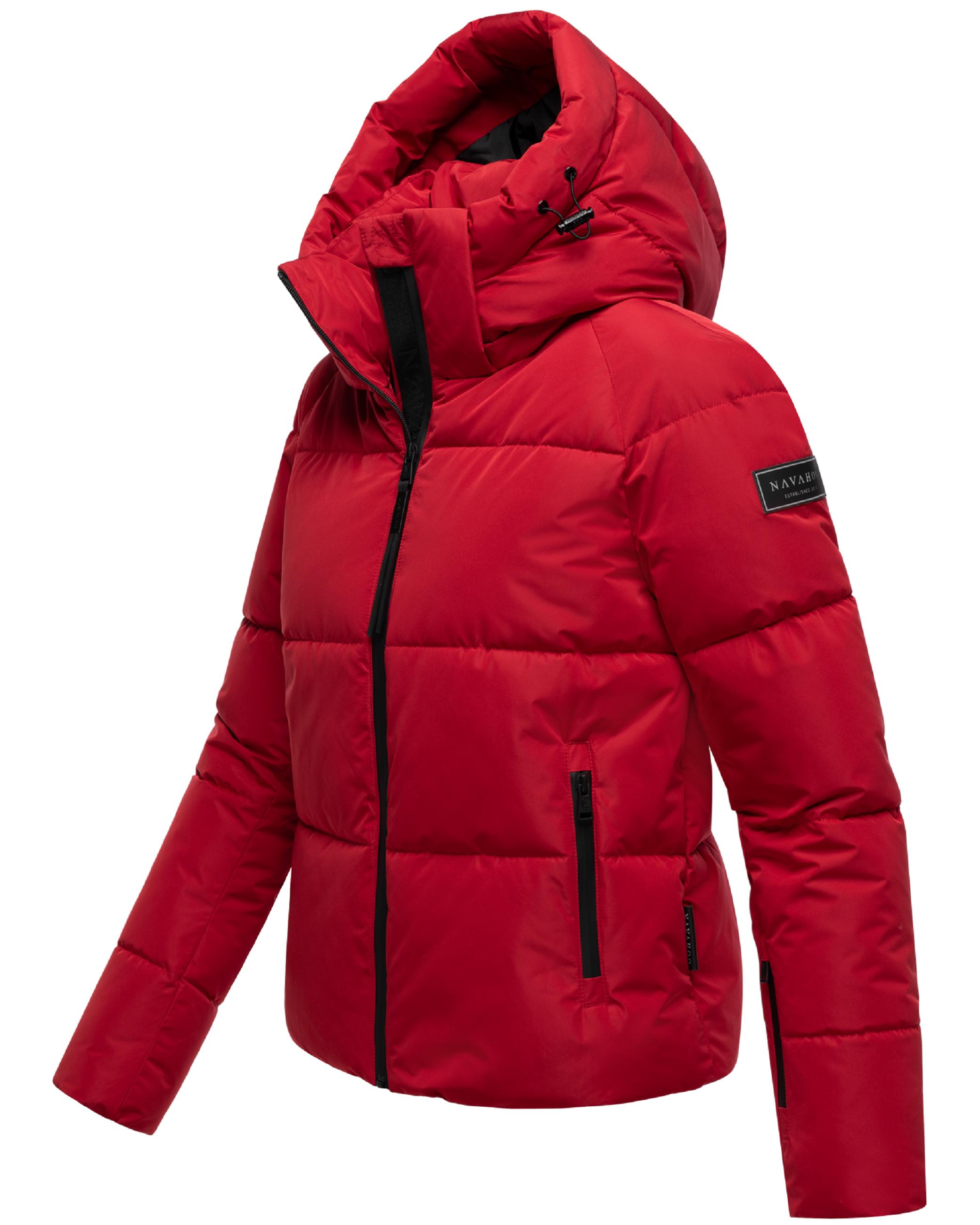 Steppjacke mit abnehmbarer Kapuze "Frostherz XIV" Deep Red