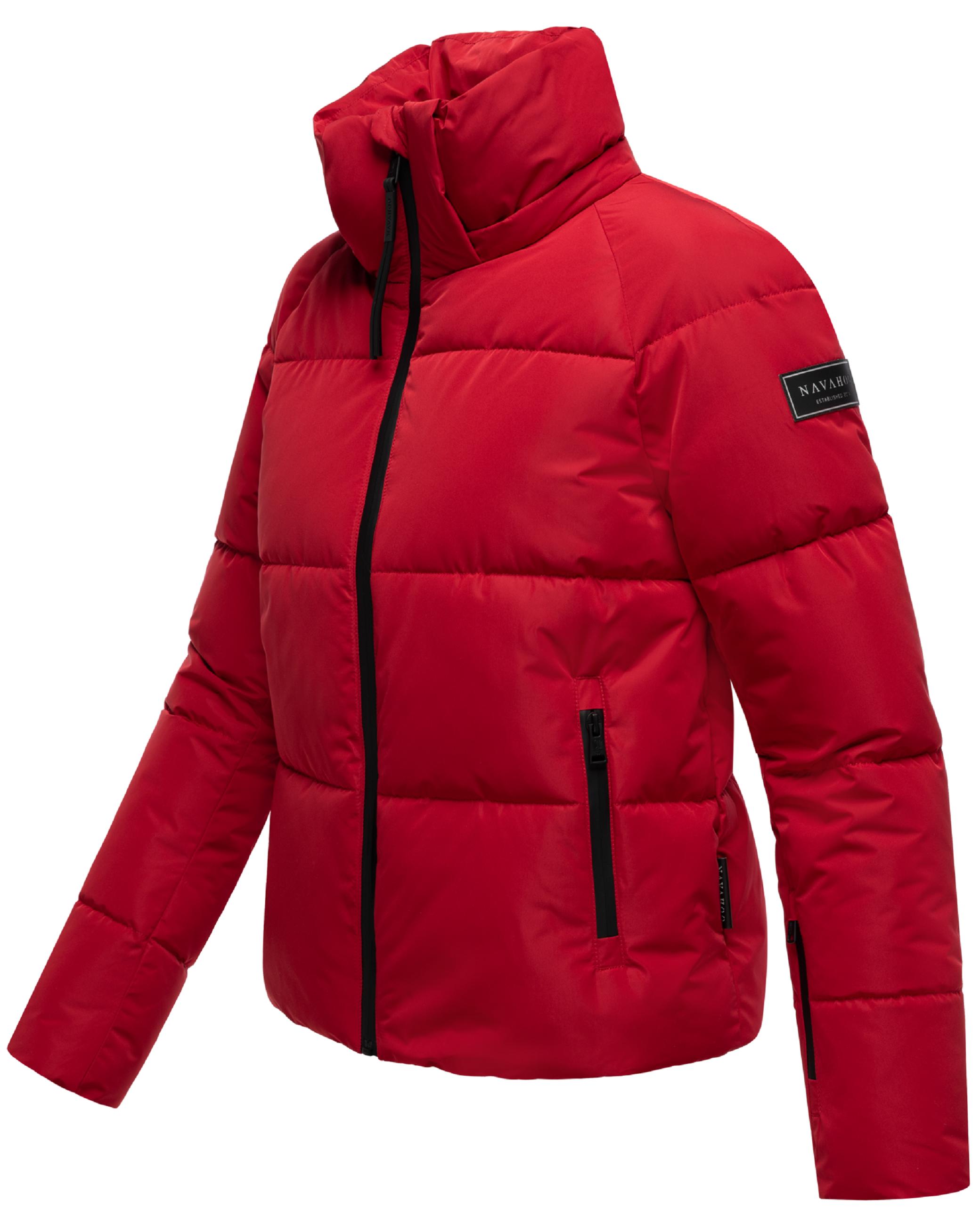 Steppjacke mit abnehmbarer Kapuze "Frostherz XIV" Deep Red