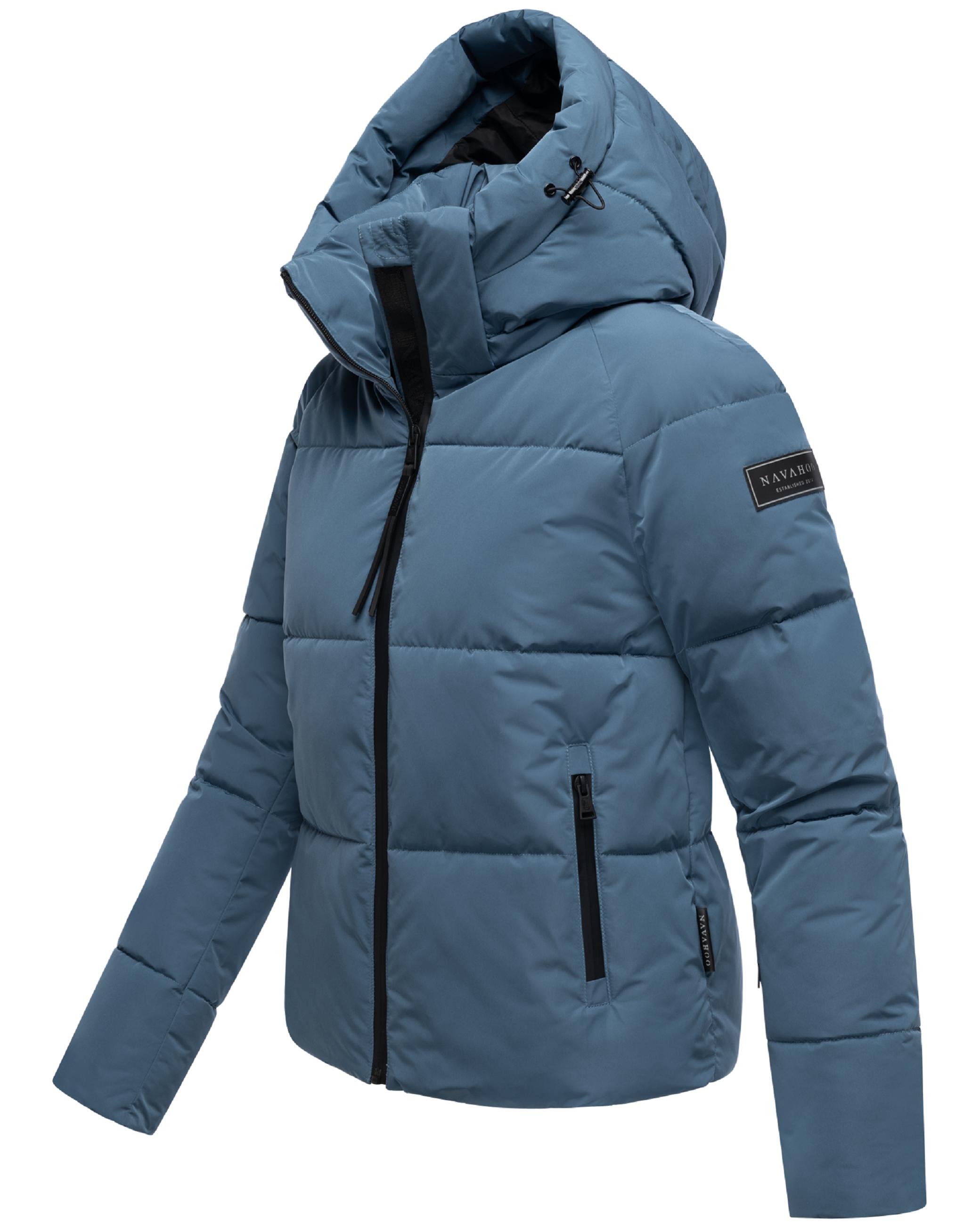 Steppjacke mit abnehmbarer Kapuze "Frostherz XIV" Dusty Blue