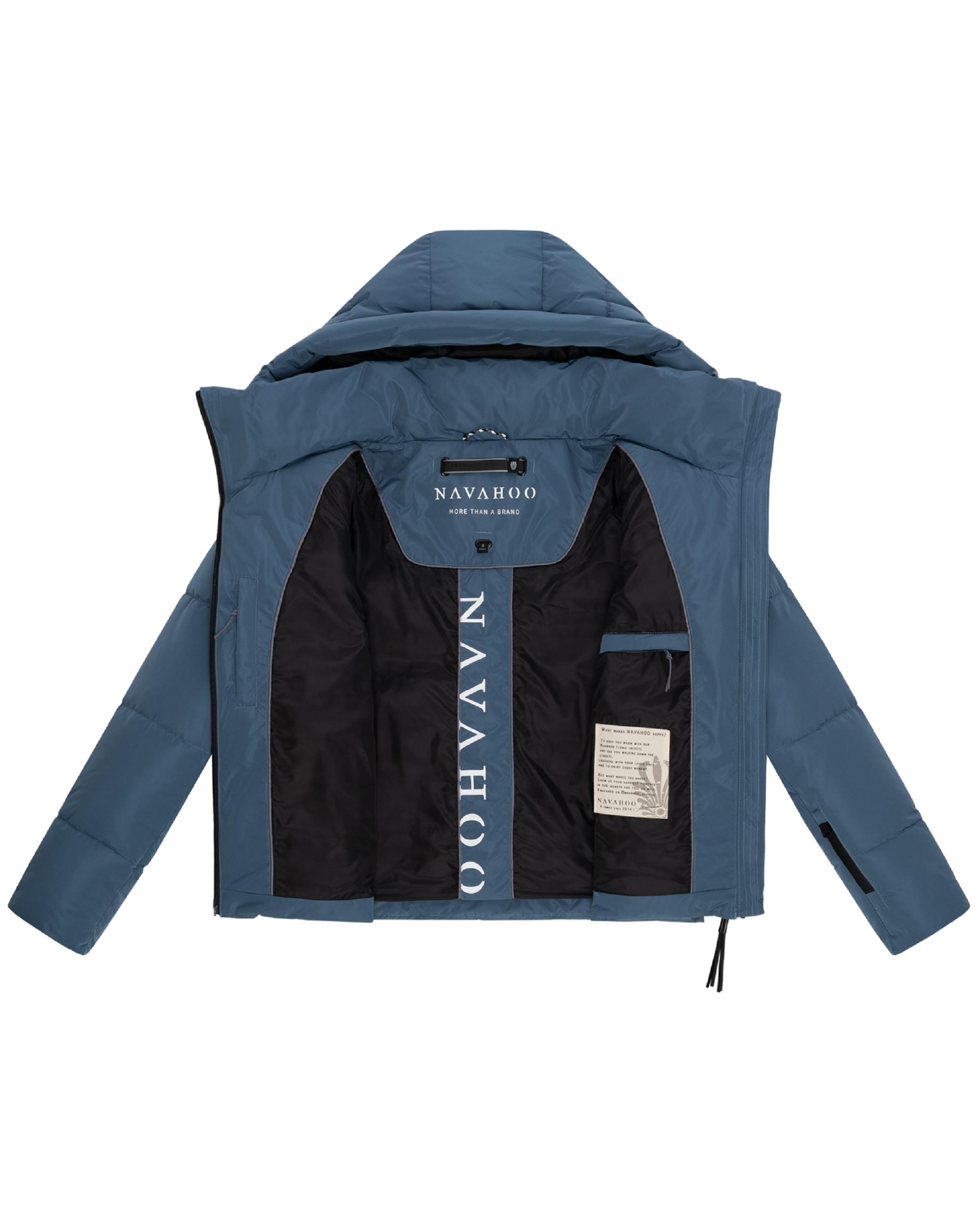 Steppjacke mit abnehmbarer Kapuze "Frostherz XIV" Dusty Blue