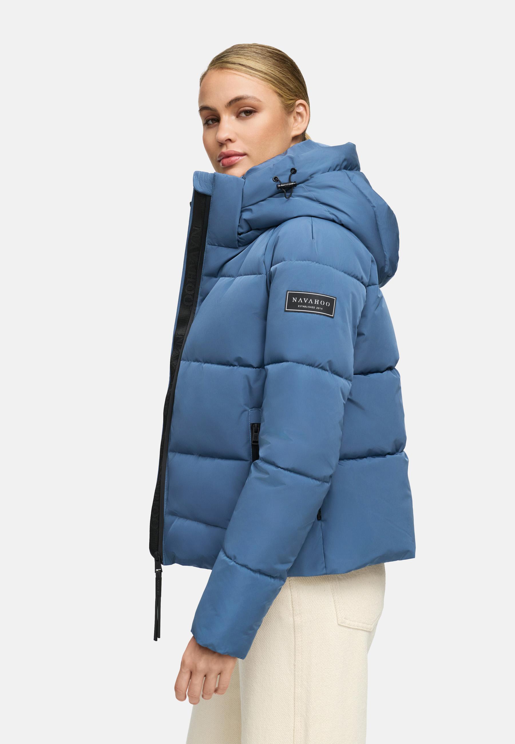 Steppjacke mit abnehmbarer Kapuze "Frostherz XIV" Dusty Blue