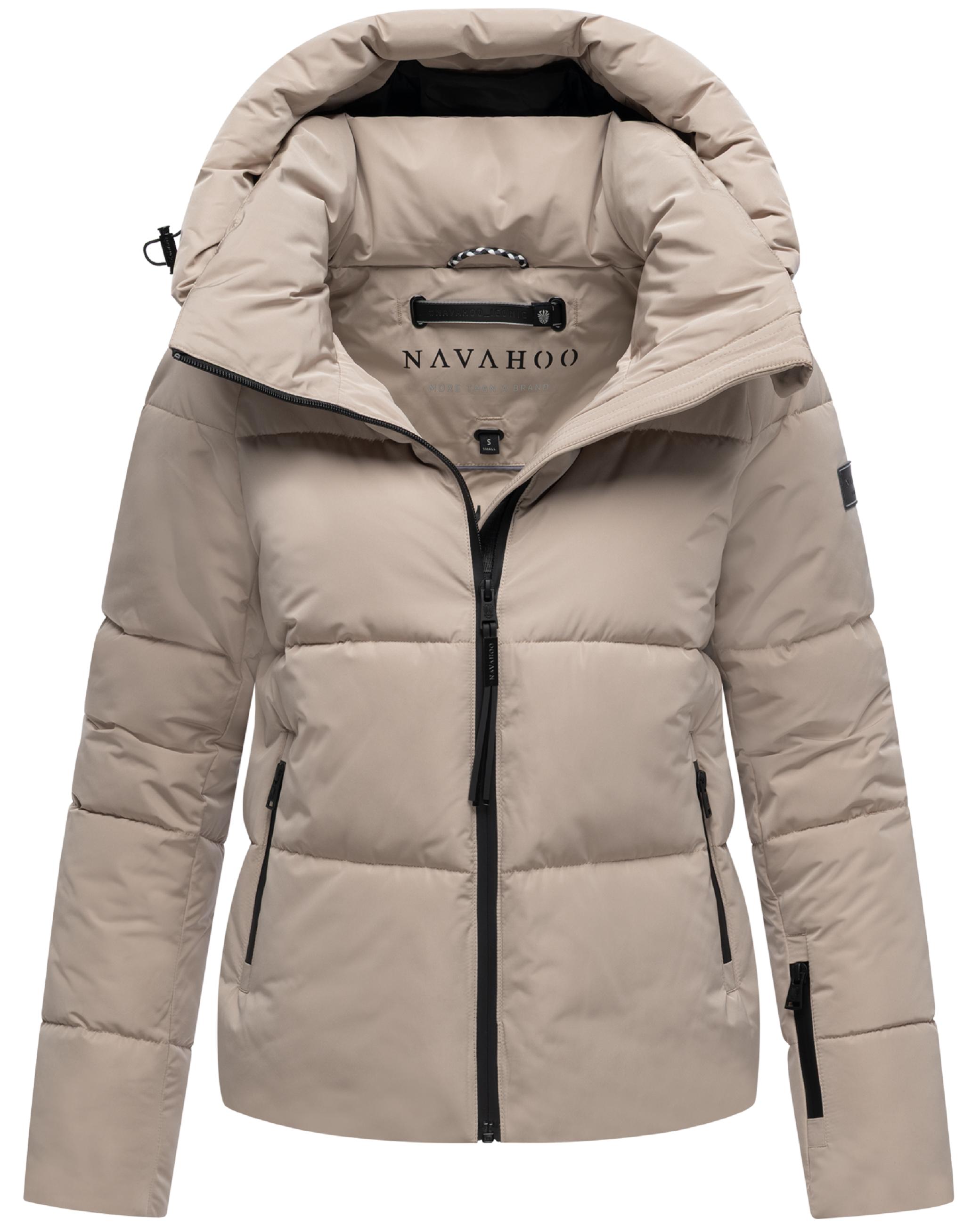 Steppjacke mit abnehmbarer Kapuze "Frostherz XIV" Light Taupe