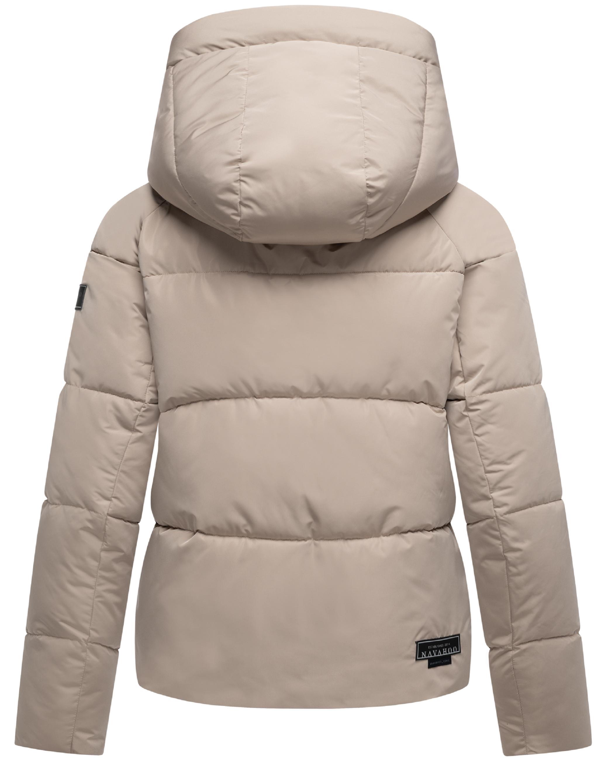 Steppjacke mit abnehmbarer Kapuze "Frostherz XIV" Light Taupe