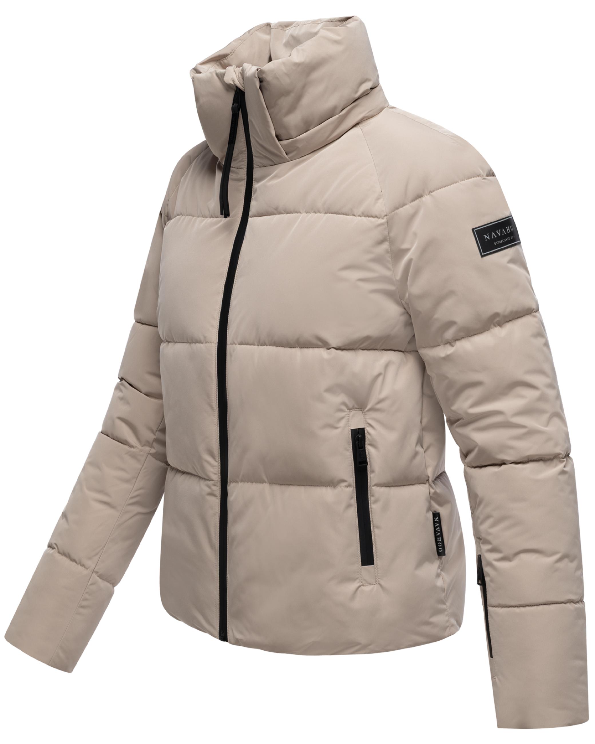 Steppjacke mit abnehmbarer Kapuze "Frostherz XIV" Light Taupe