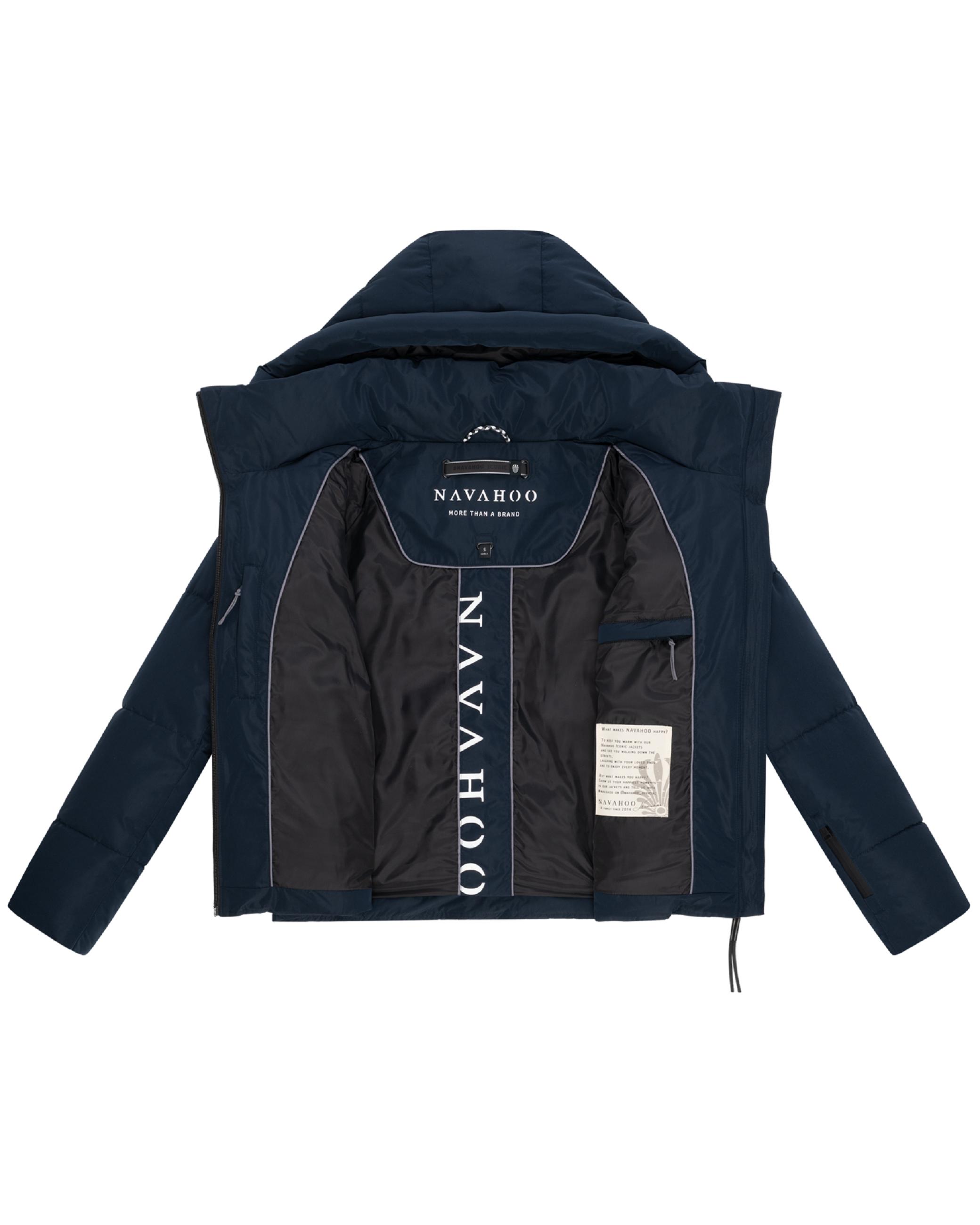 Steppjacke mit abnehmbarer Kapuze "Frostherz XIV" Navy