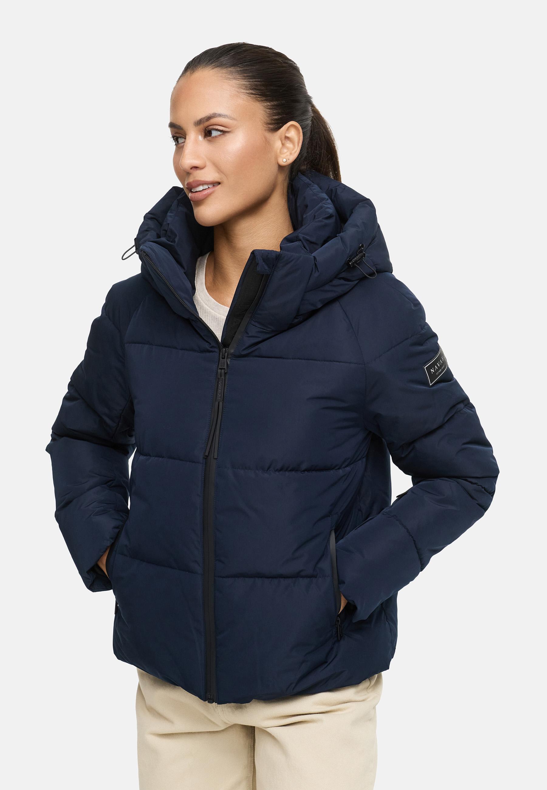 Steppjacke mit abnehmbarer Kapuze "Frostherz XIV" Navy