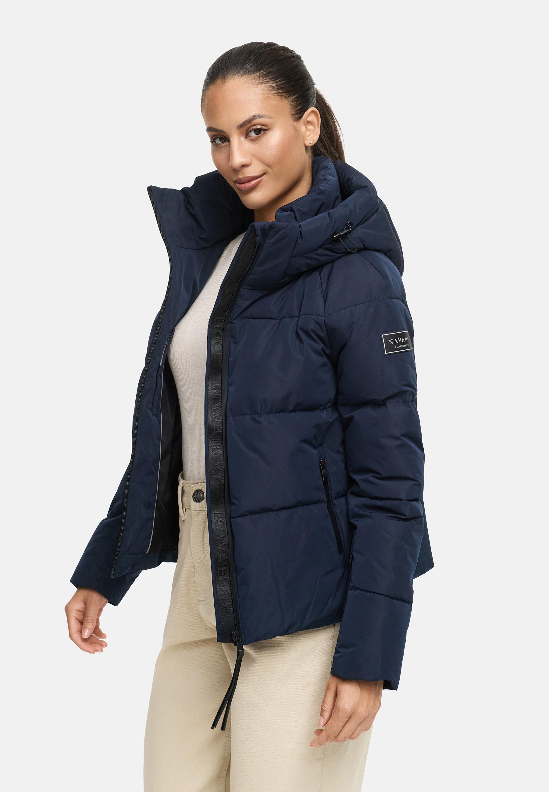 Steppjacke mit abnehmbarer Kapuze "Frostherz XIV" Navy