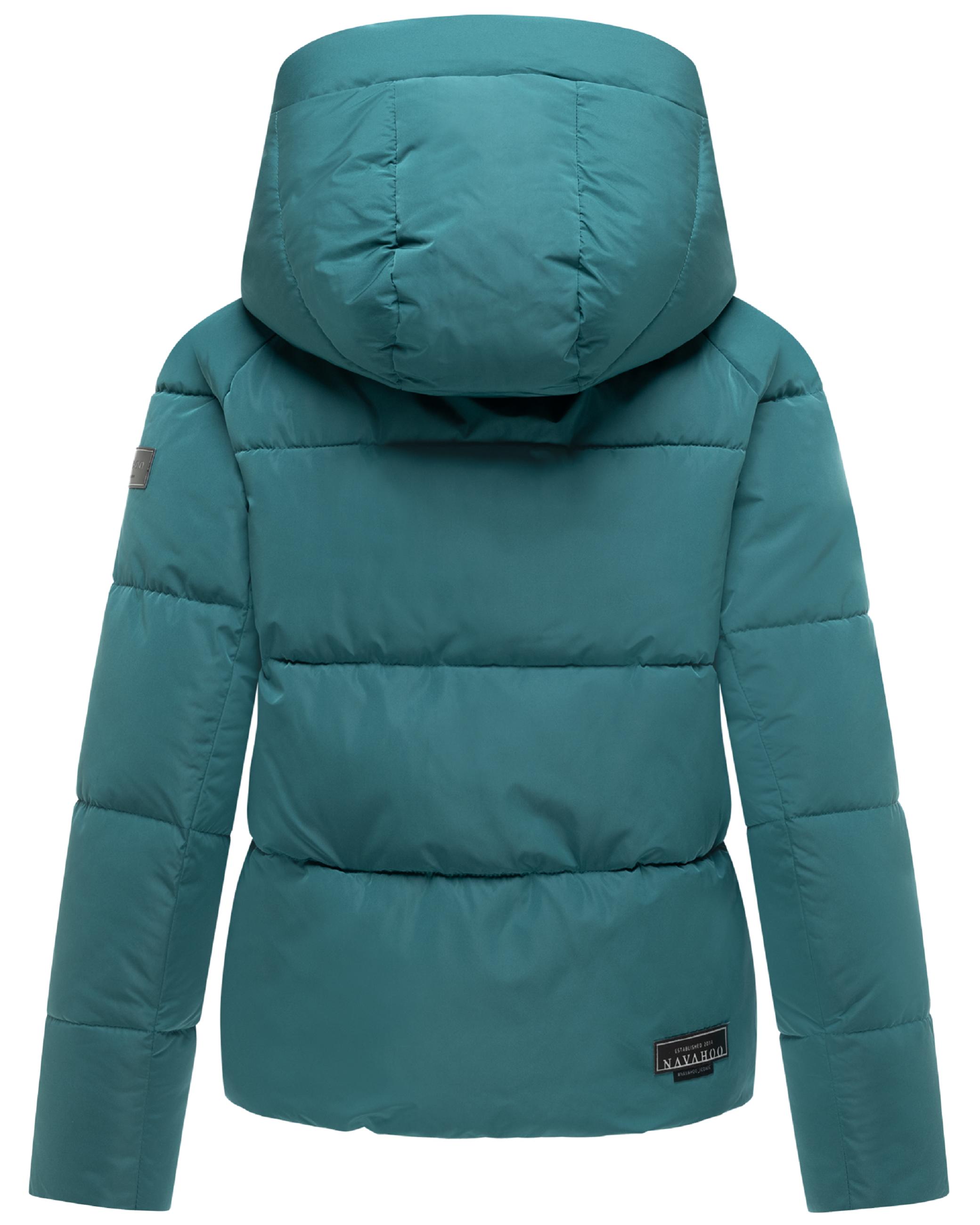 Steppjacke mit abnehmbarer Kapuze "Frostherz XIV" Ocean Green
