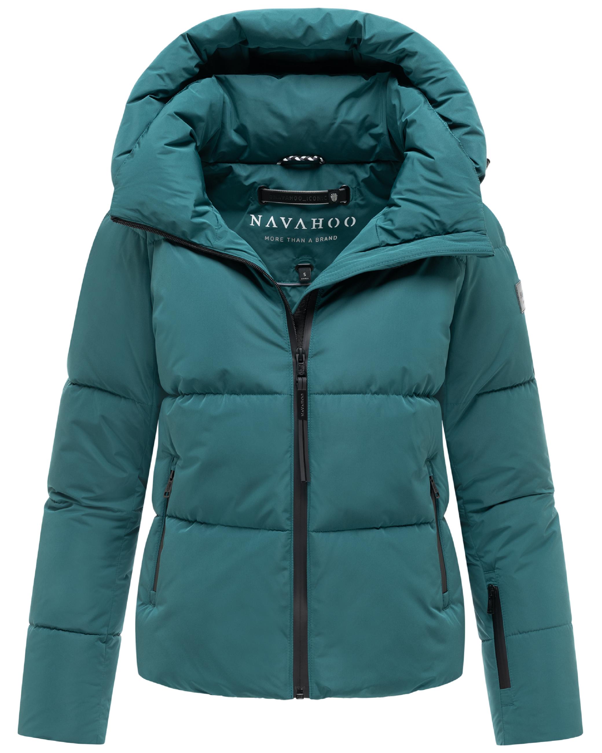 Steppjacke mit abnehmbarer Kapuze "Frostherz XIV" Ocean Green