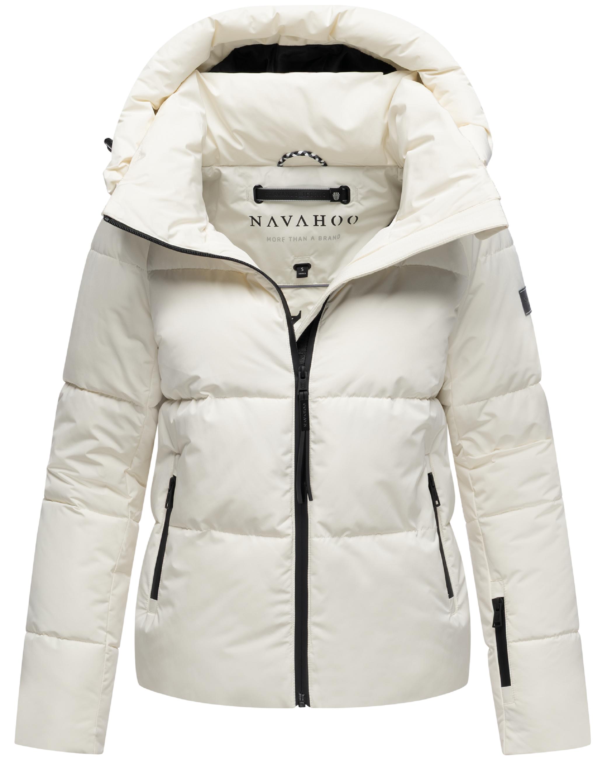 Steppjacke mit abnehmbarer Kapuze "Frostherz XIV" Offwhite