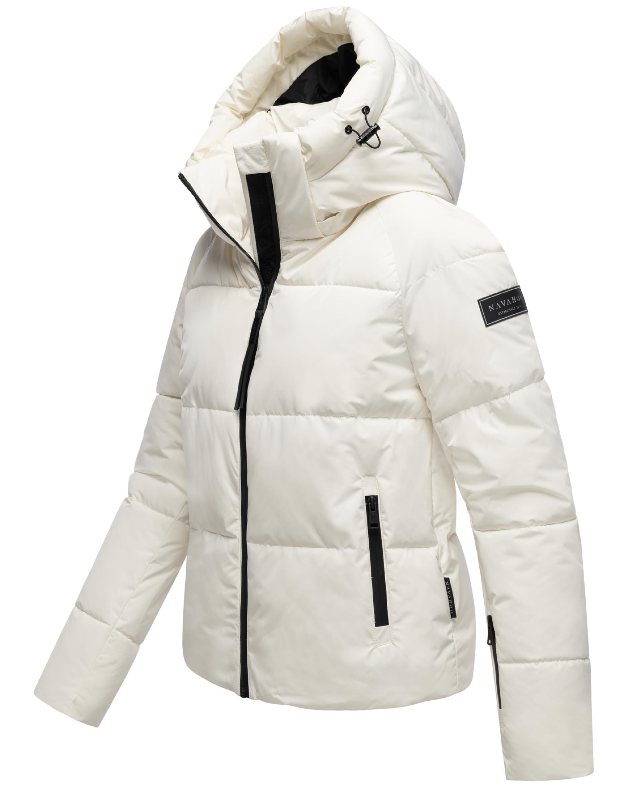 Steppjacke mit abnehmbarer Kapuze "Frostherz XIV" Offwhite