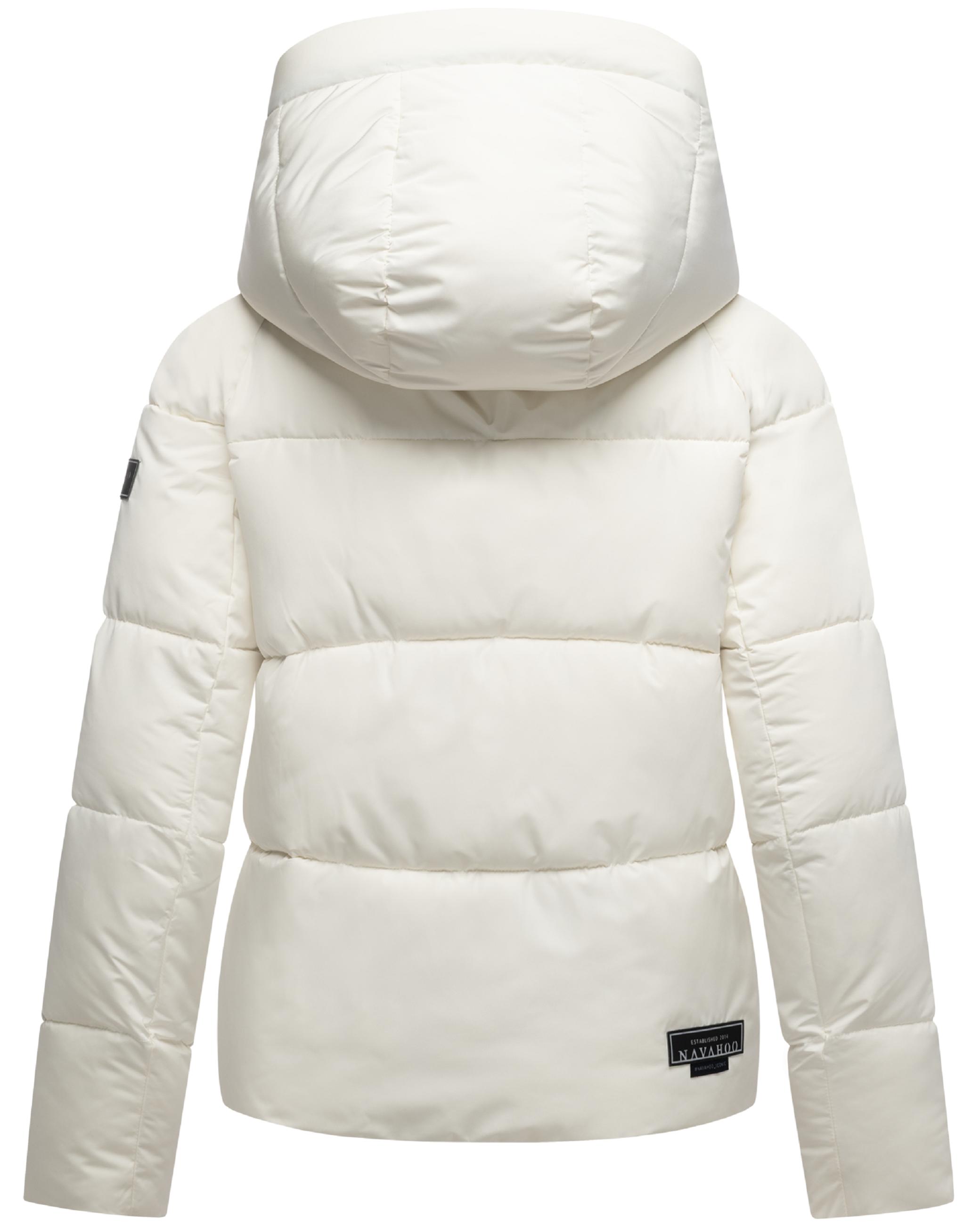 Steppjacke mit abnehmbarer Kapuze "Frostherz XIV" Offwhite