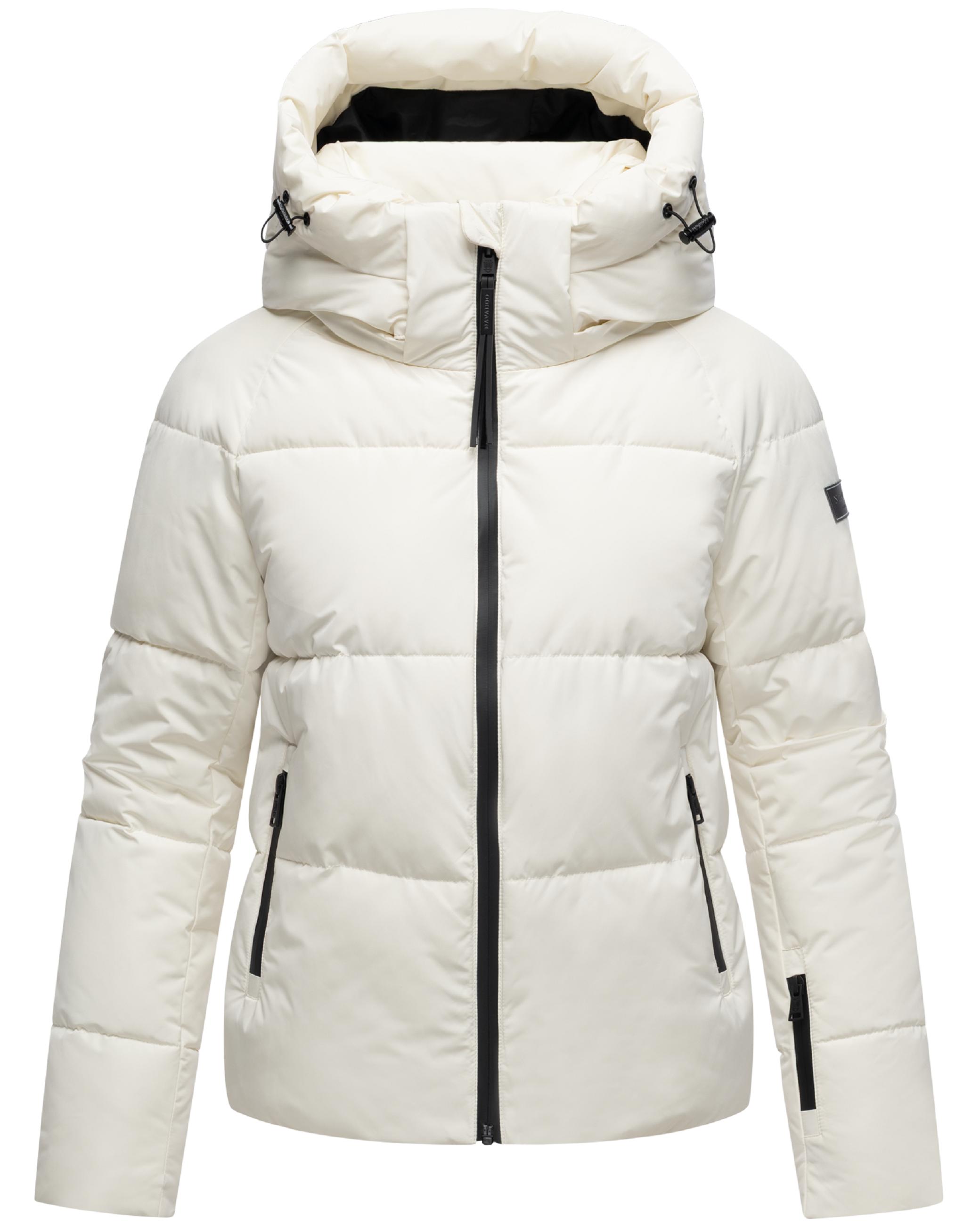 Steppjacke mit abnehmbarer Kapuze "Frostherz XIV" Offwhite