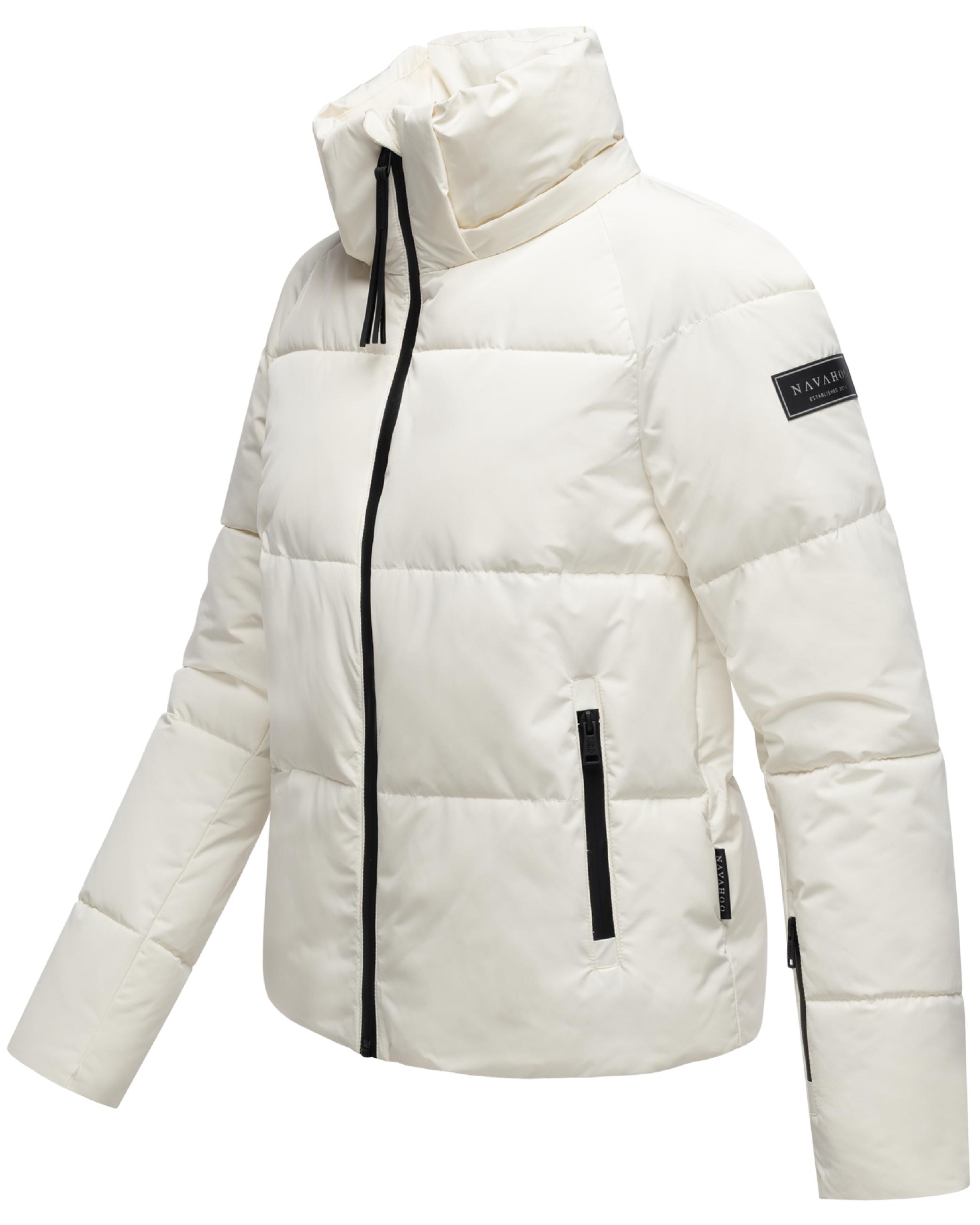 Steppjacke mit abnehmbarer Kapuze "Frostherz XIV" Offwhite