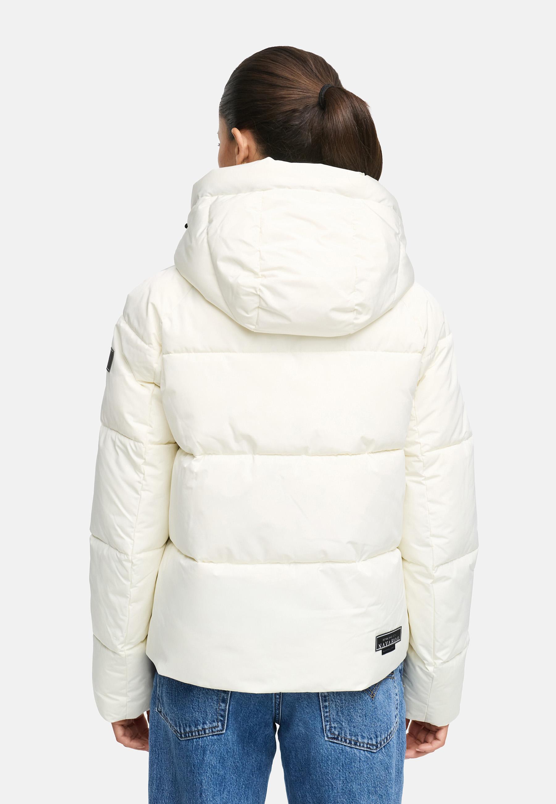 Steppjacke mit abnehmbarer Kapuze "Frostherz XIV" Offwhite
