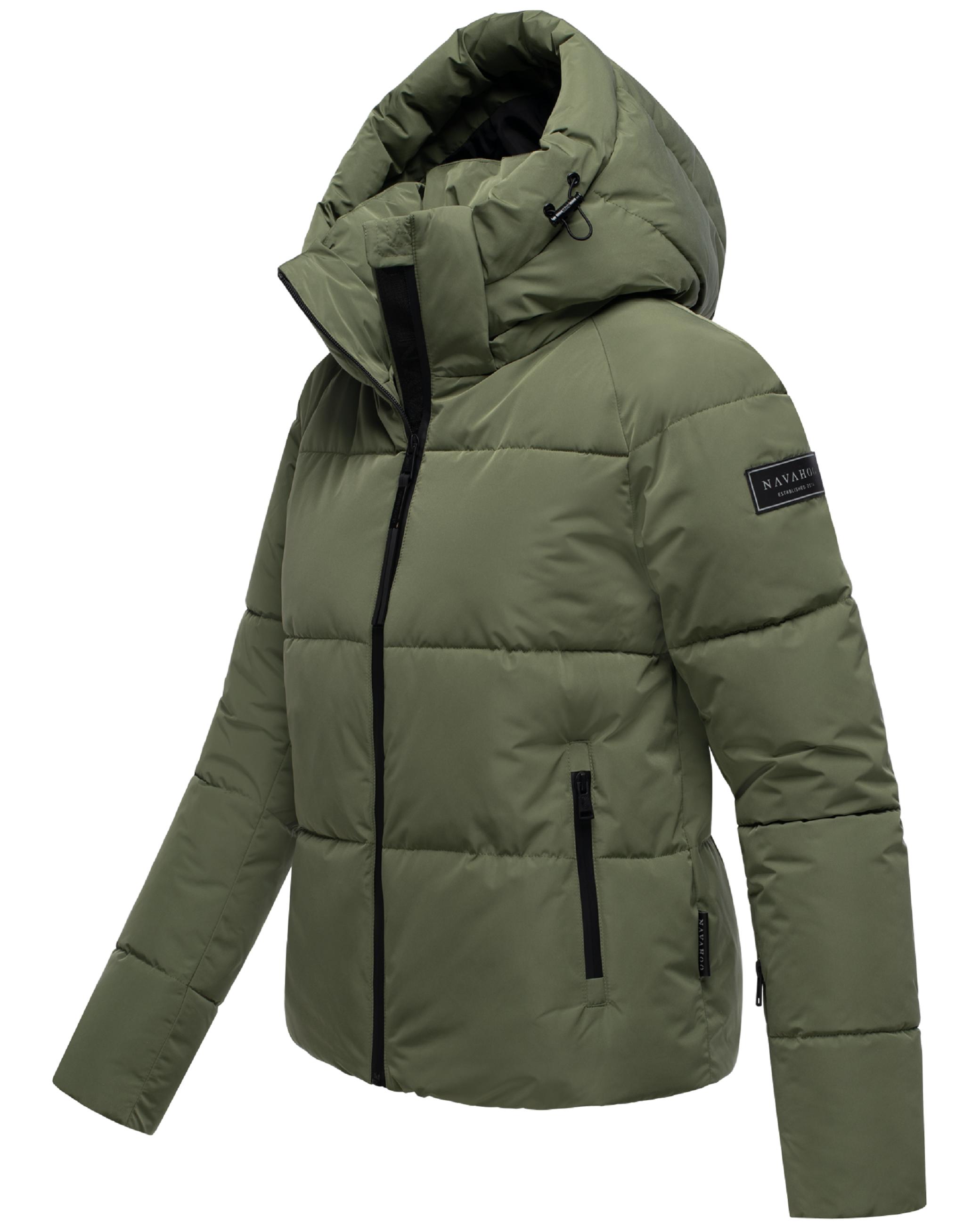 Steppjacke mit abnehmbarer Kapuze "Frostherz XIV" Olive Leaf