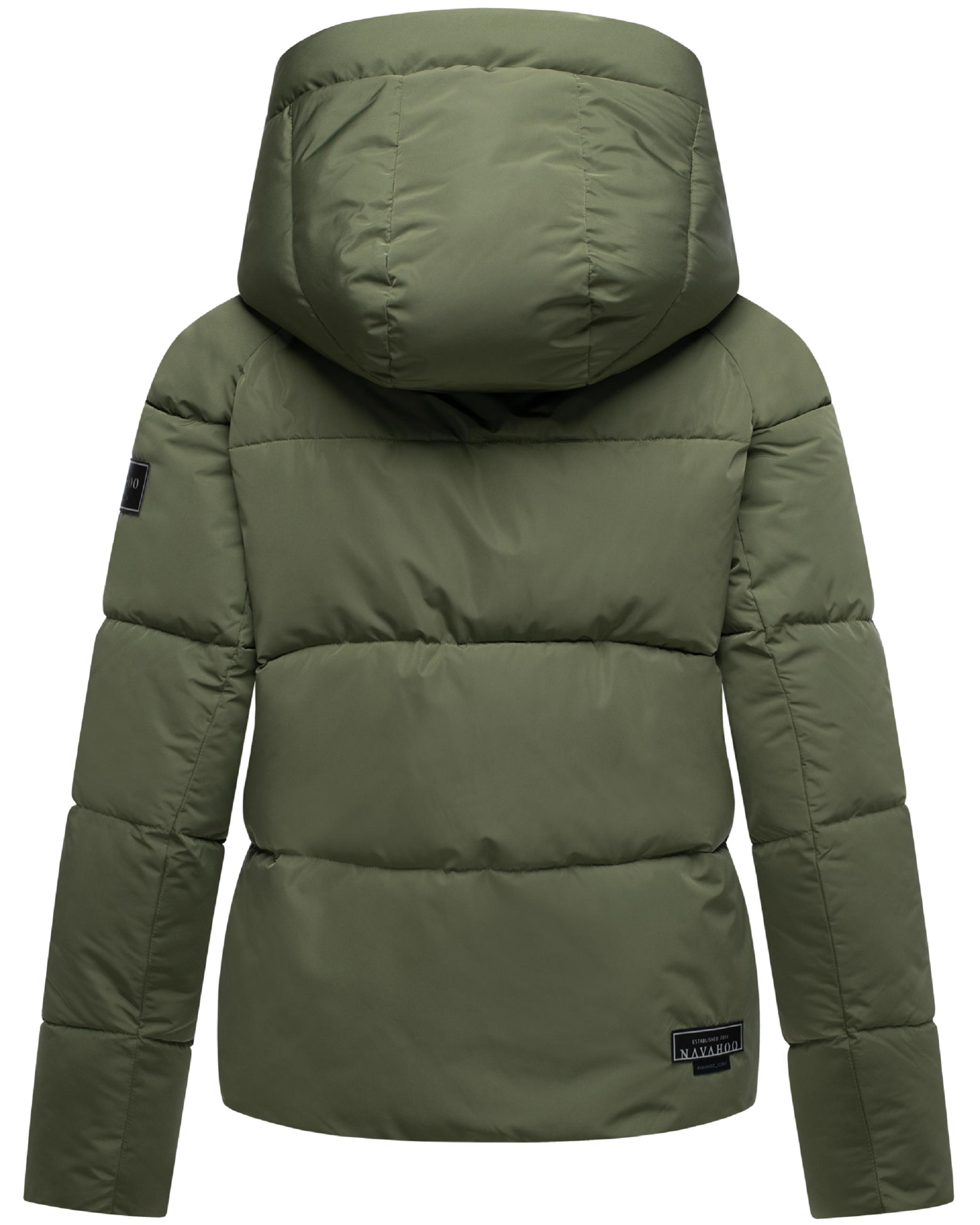 Steppjacke mit abnehmbarer Kapuze "Frostherz XIV" Olive Leaf